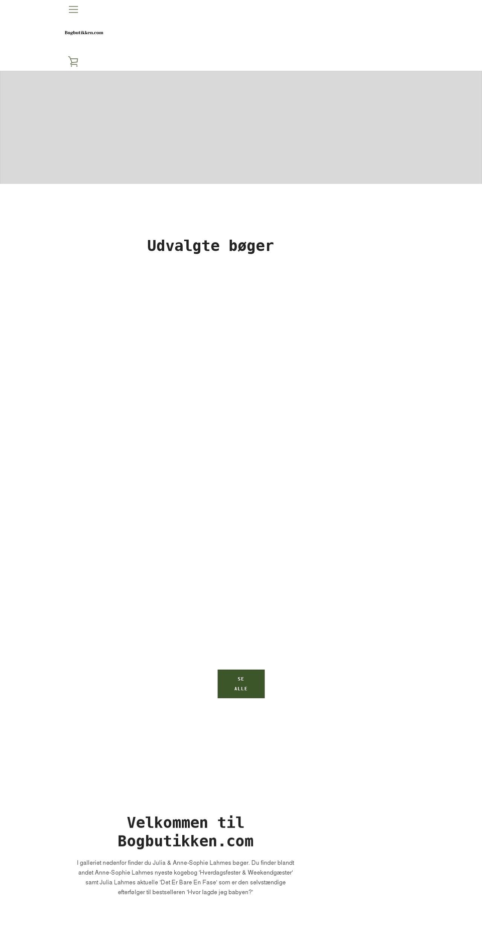 bogbutikken.com shopify website screenshot