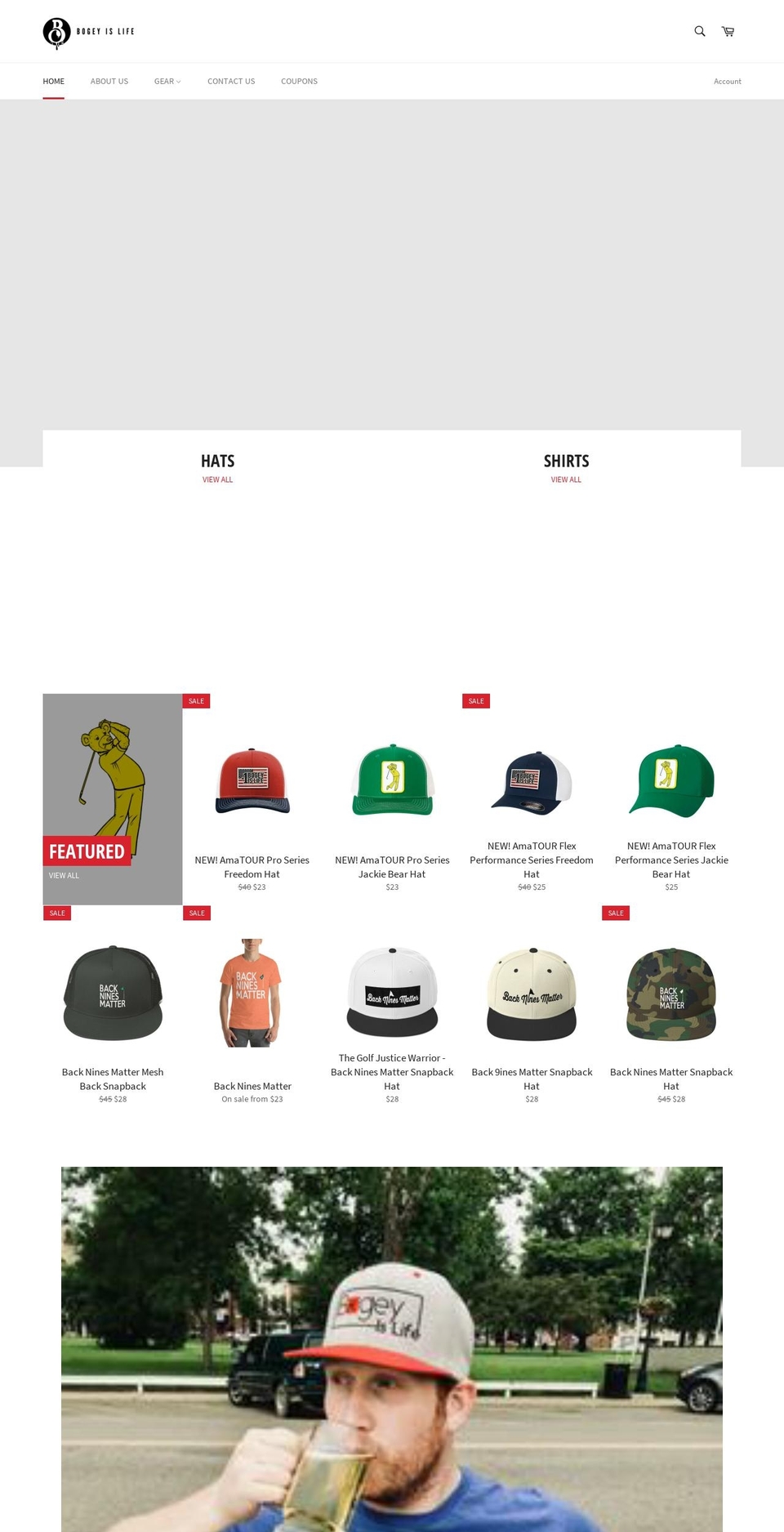 bogeyislife.com — Shopify storefront screenshot