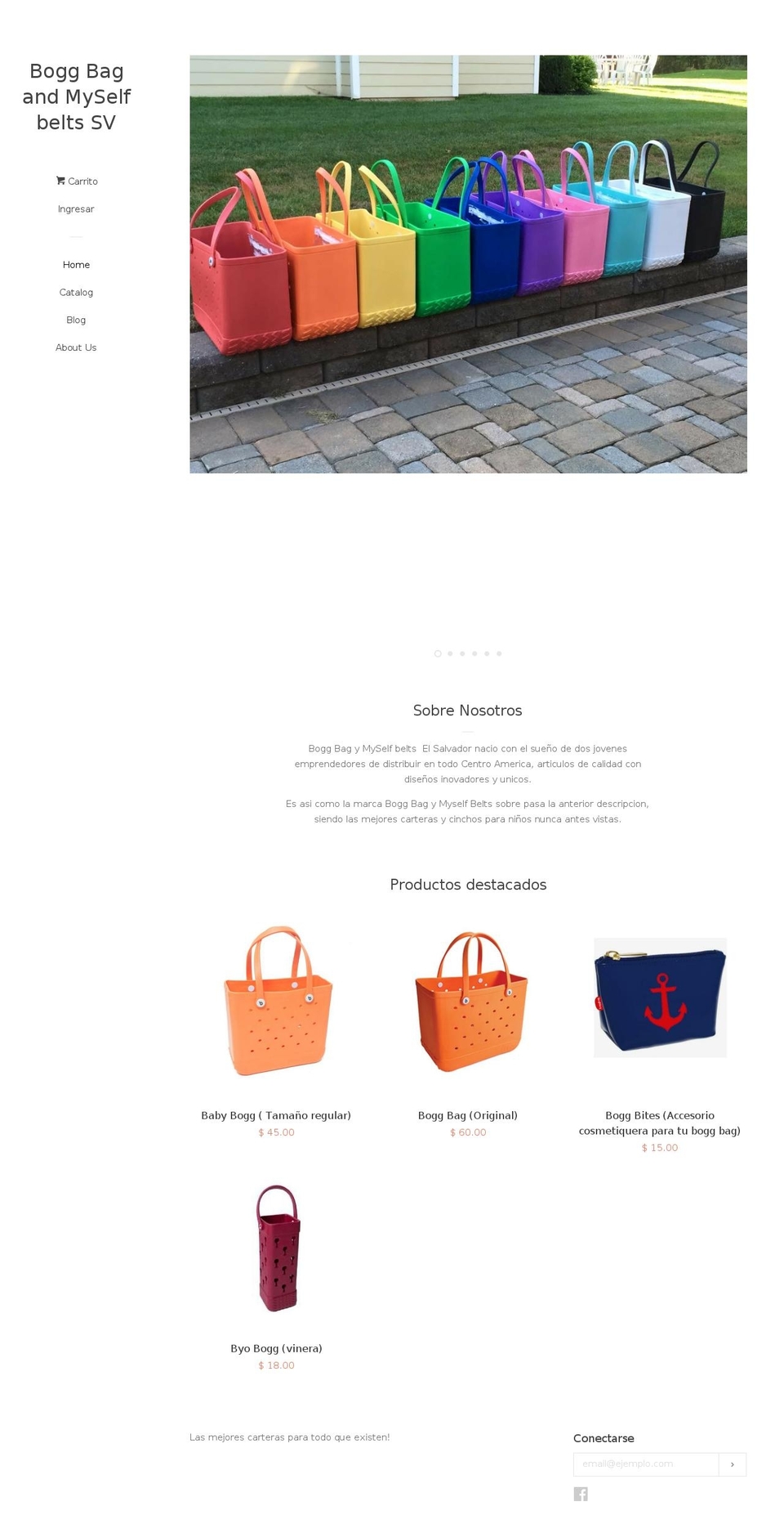 boggbagsivar.com shopify website screenshot
