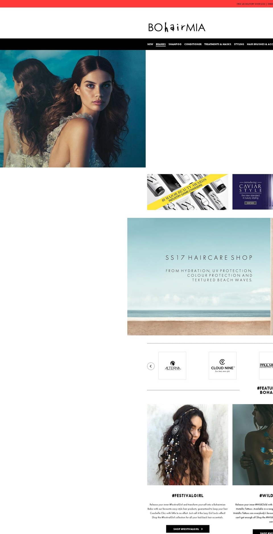 bohairmia.com shopify website screenshot