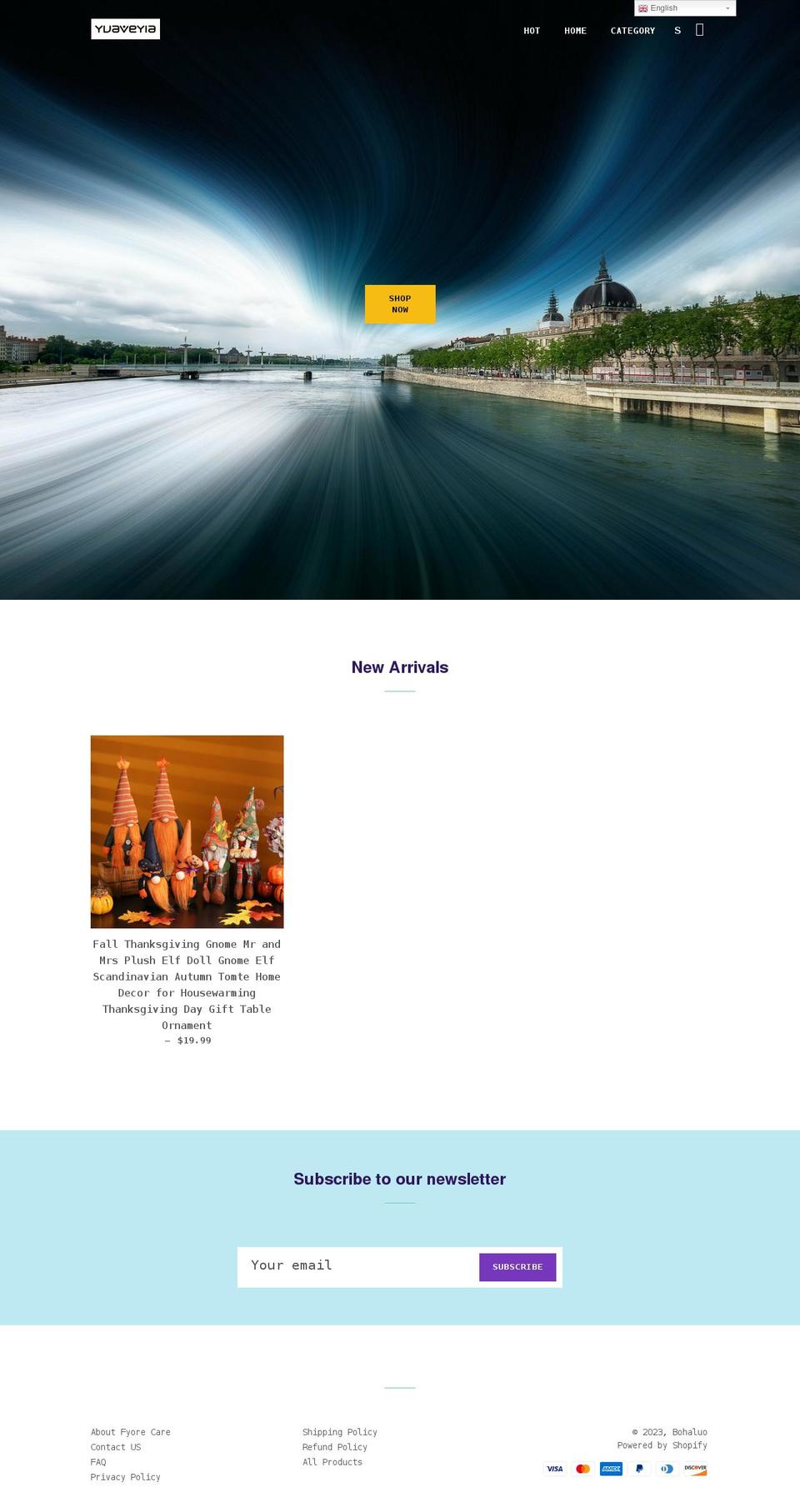 bohaluo.com shopify website screenshot