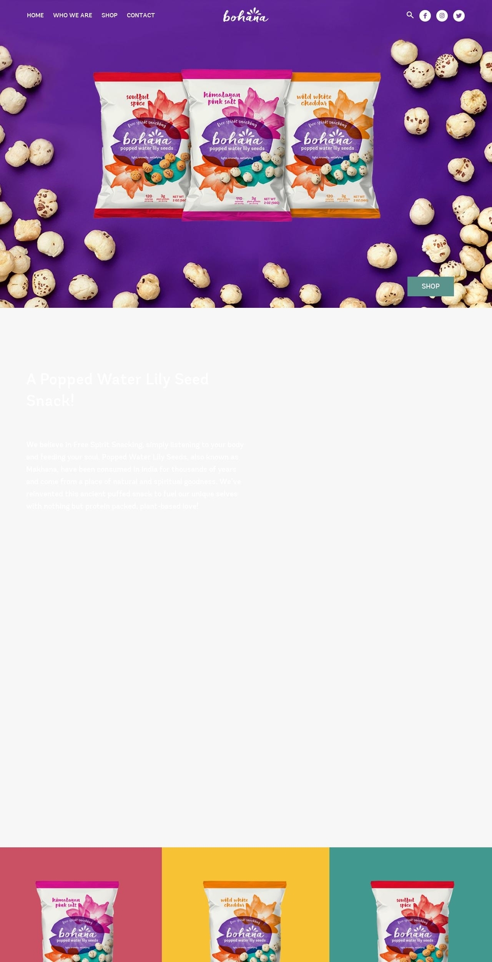 bohanalife.com — Shopify storefront screenshot