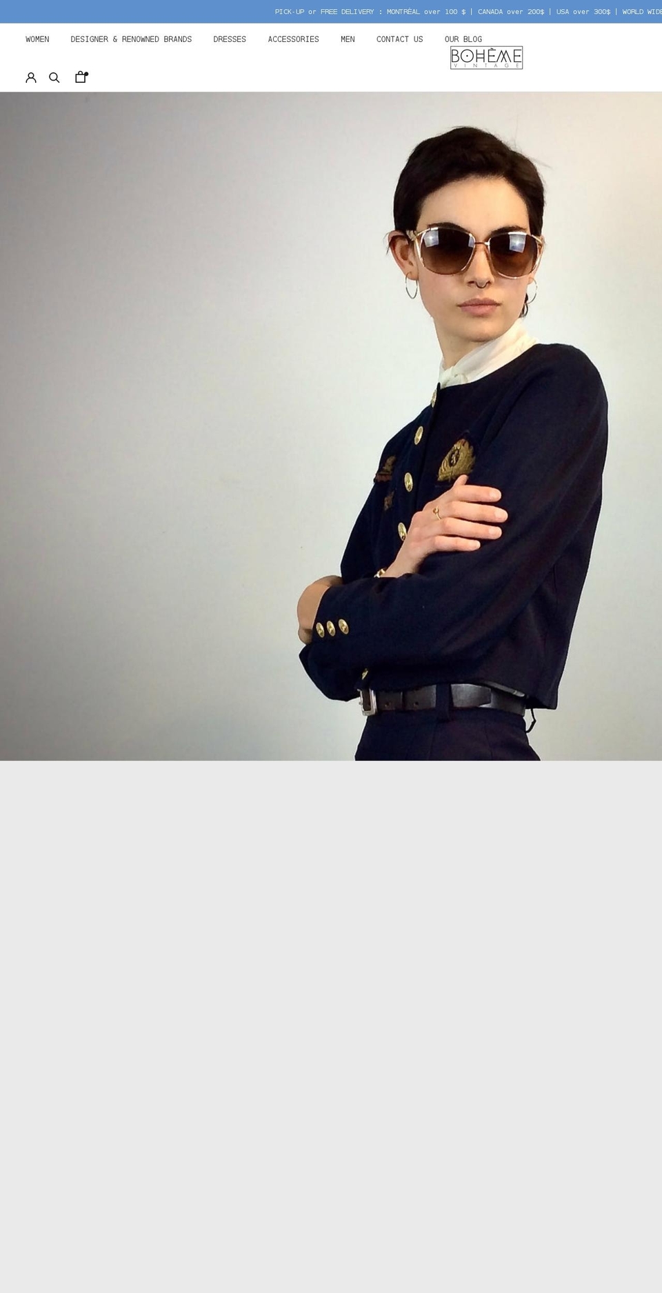 bohemevintage.com shopify website screenshot