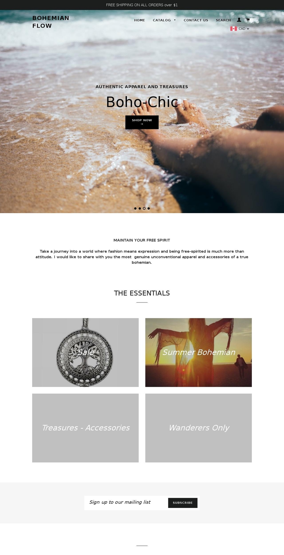 bohemflow.com — Shopify storefront screenshot