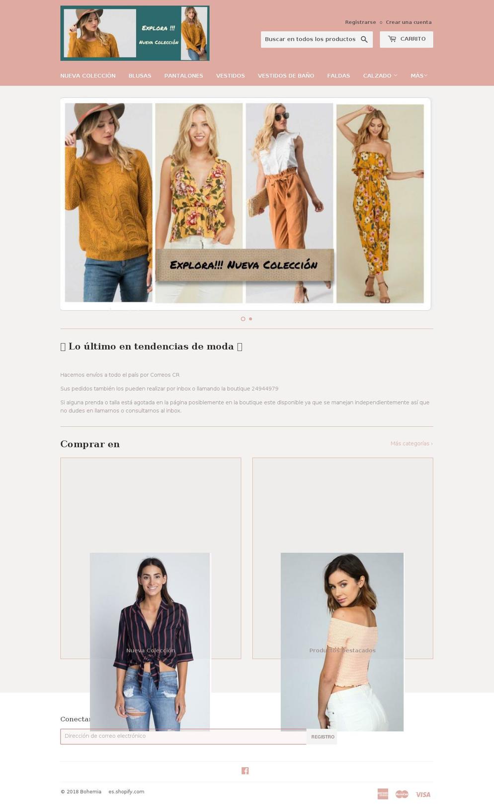 bohemiabtq.com — Shopify storefront screenshot
