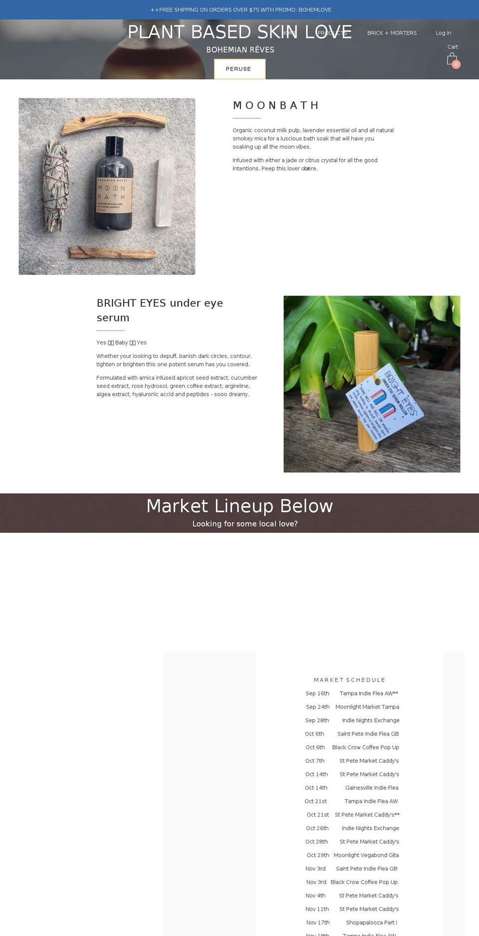 bohemianreves.com shopify website screenshot