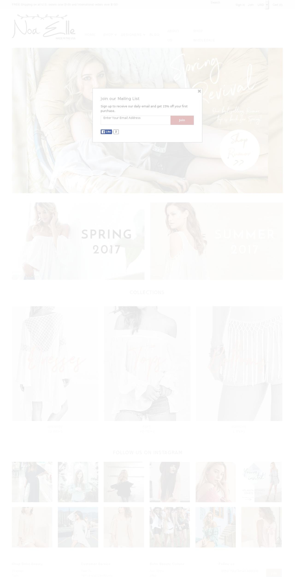 boho-beauty.com shopify website screenshot