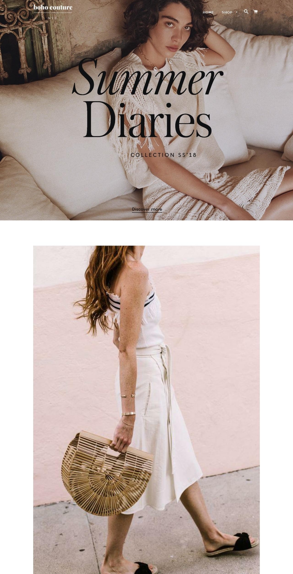 boho-couture.com — Shopify storefront screenshot