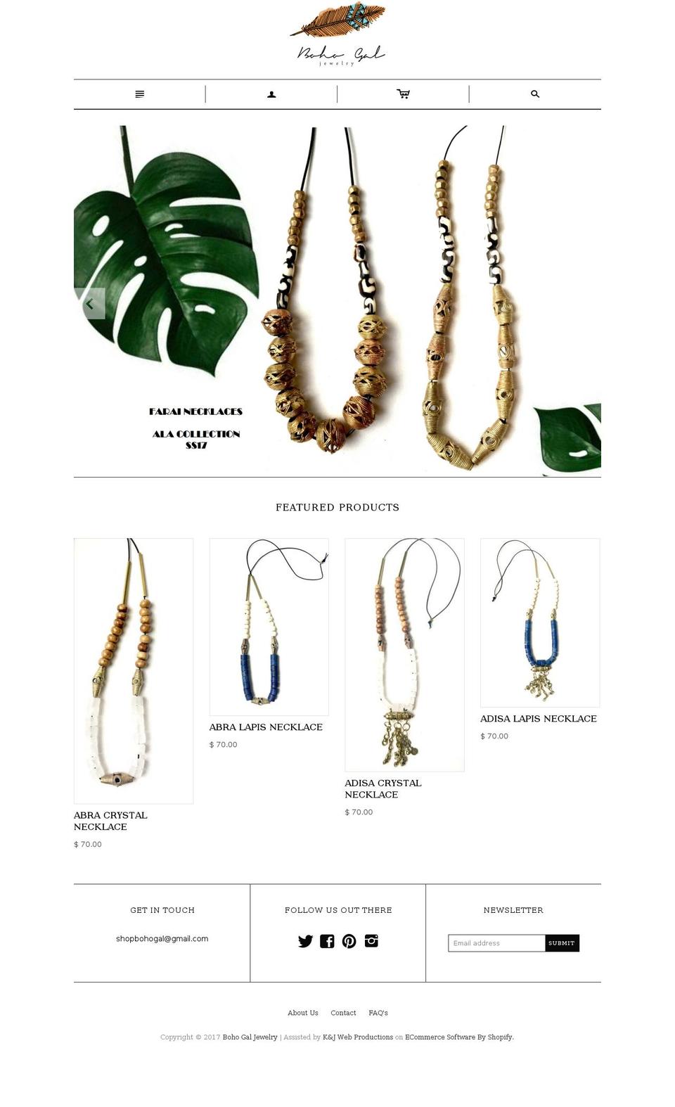 boho-gal.com shopify website screenshot