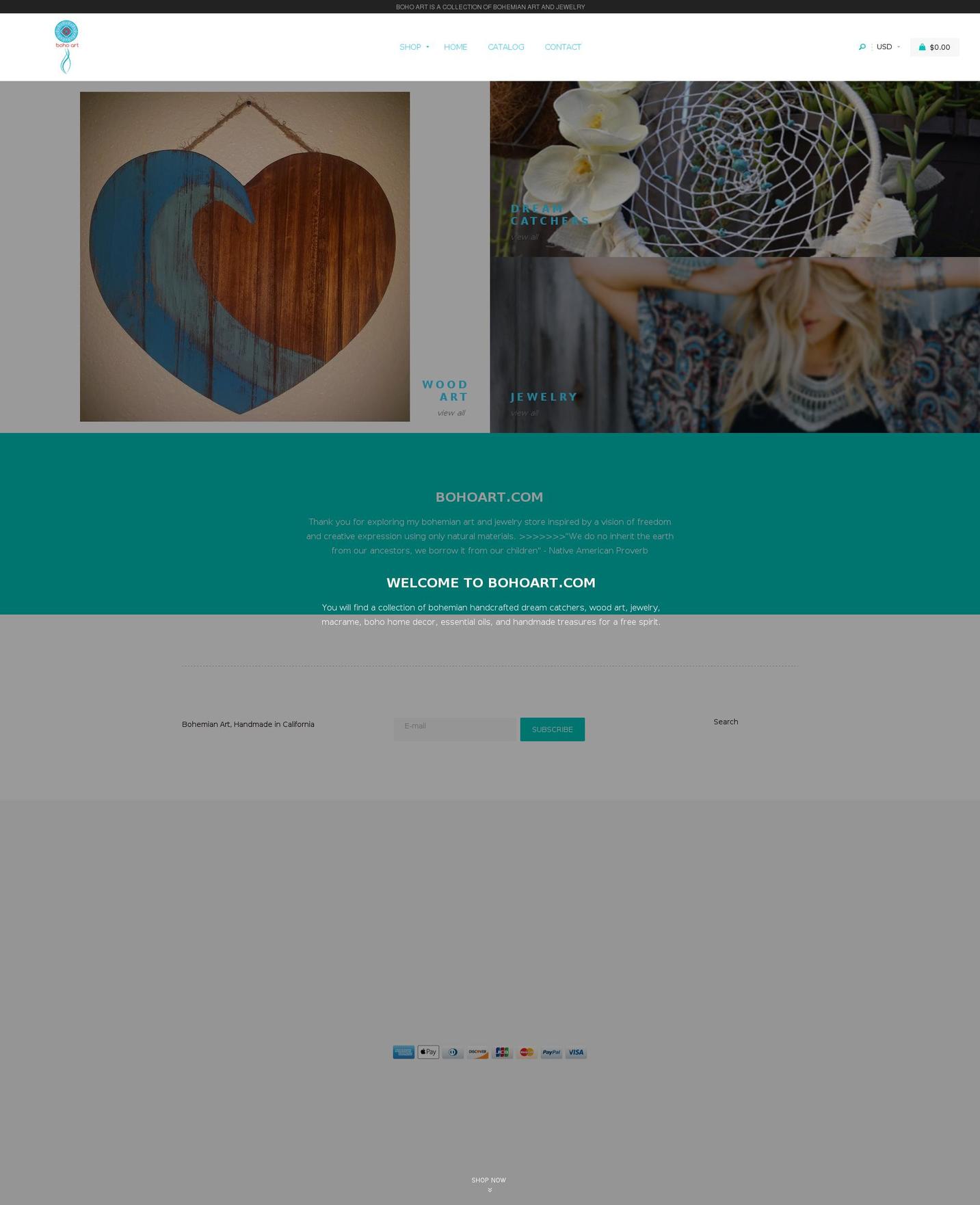 bohochic-kabukithemes Shopify theme site example bohoart.com