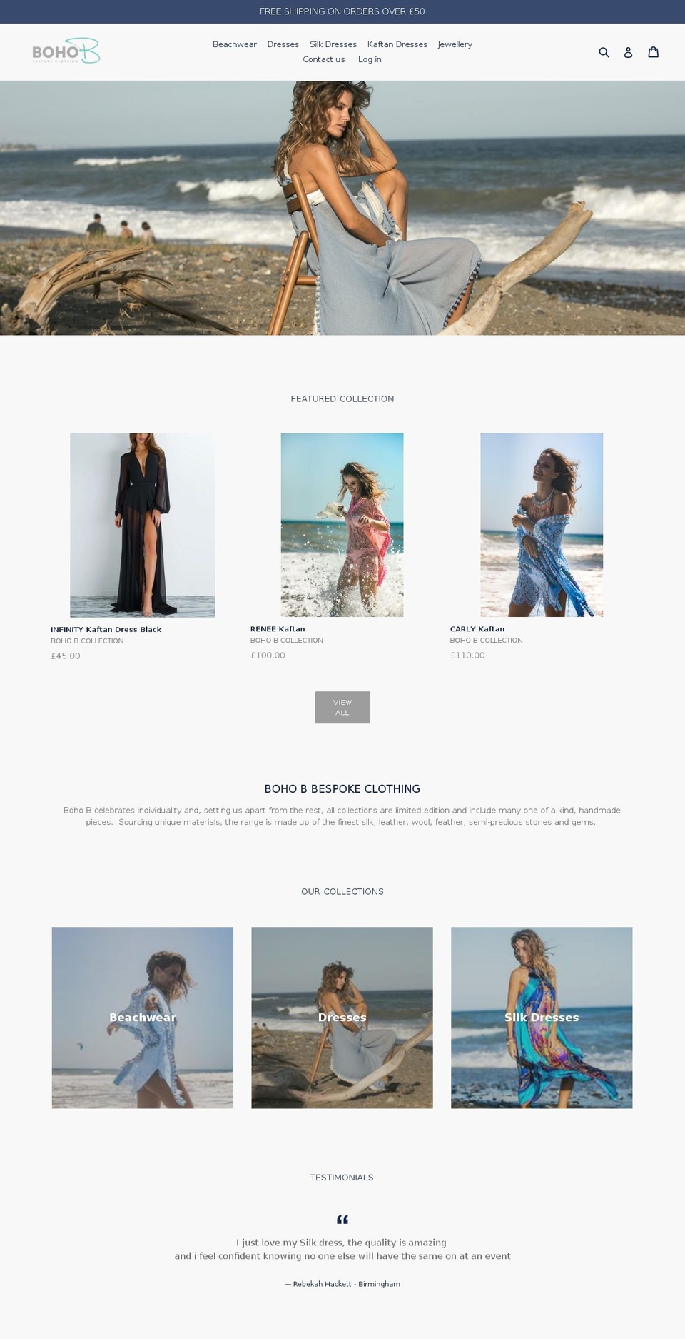 bohob.co.uk shopify website screenshot