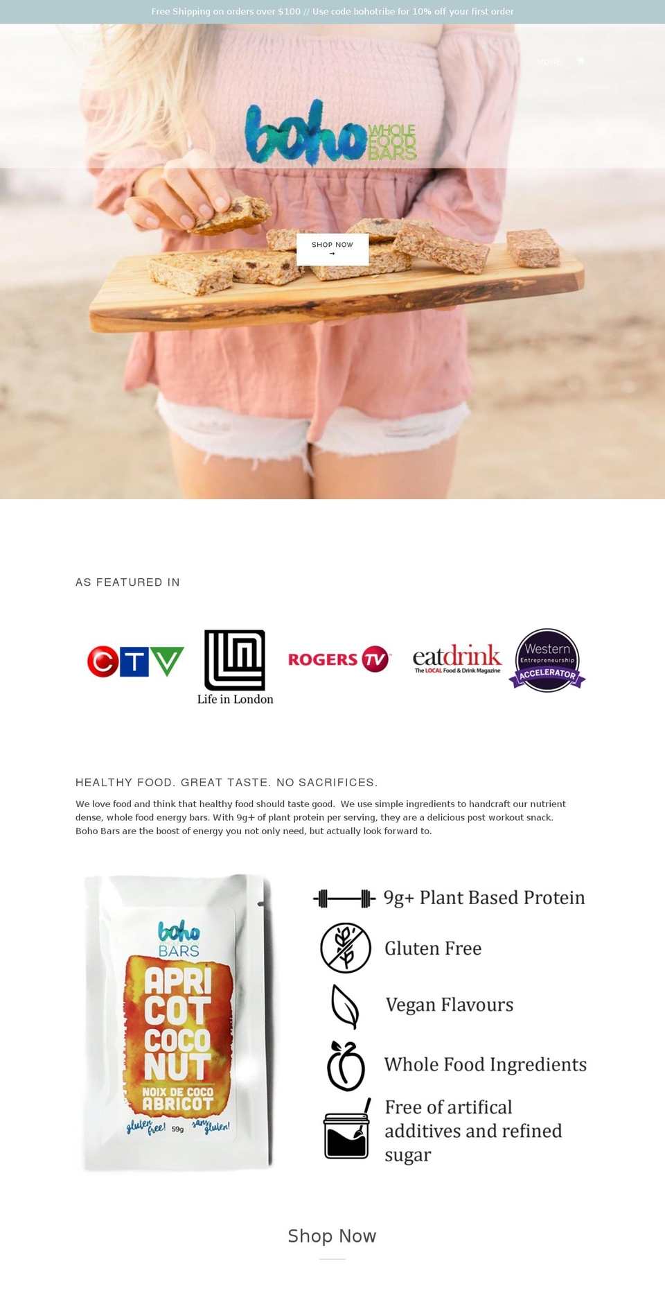 bohobars.com — Shopify storefront screenshot
