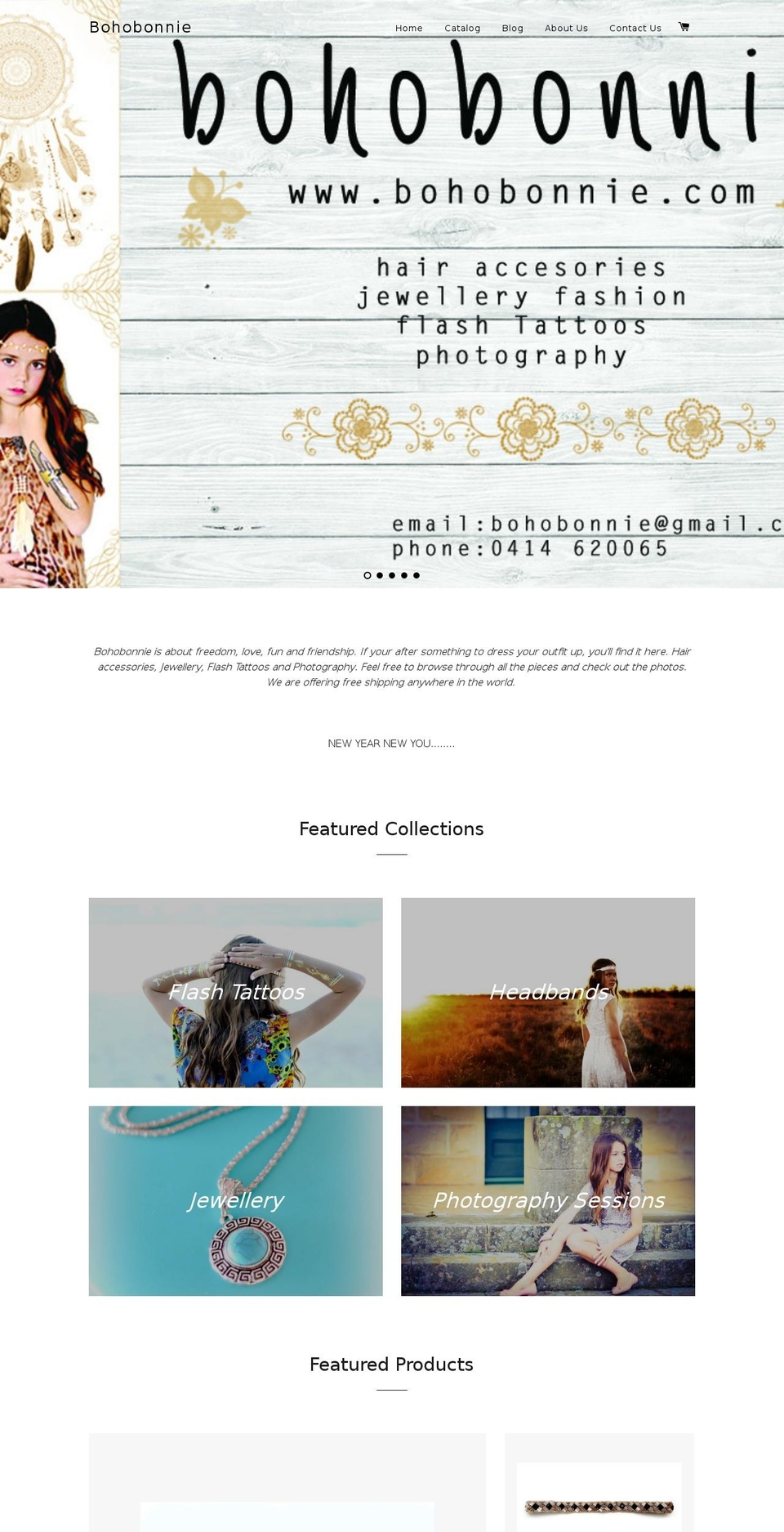 bohobonnie.com shopify website screenshot