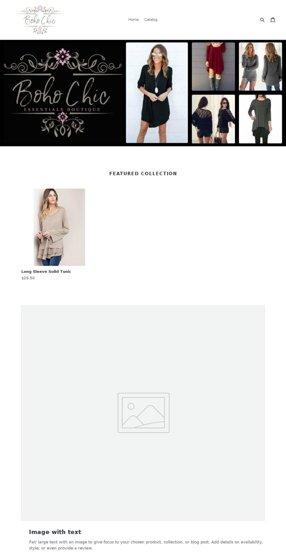 bohochic.ca shopify website screenshot