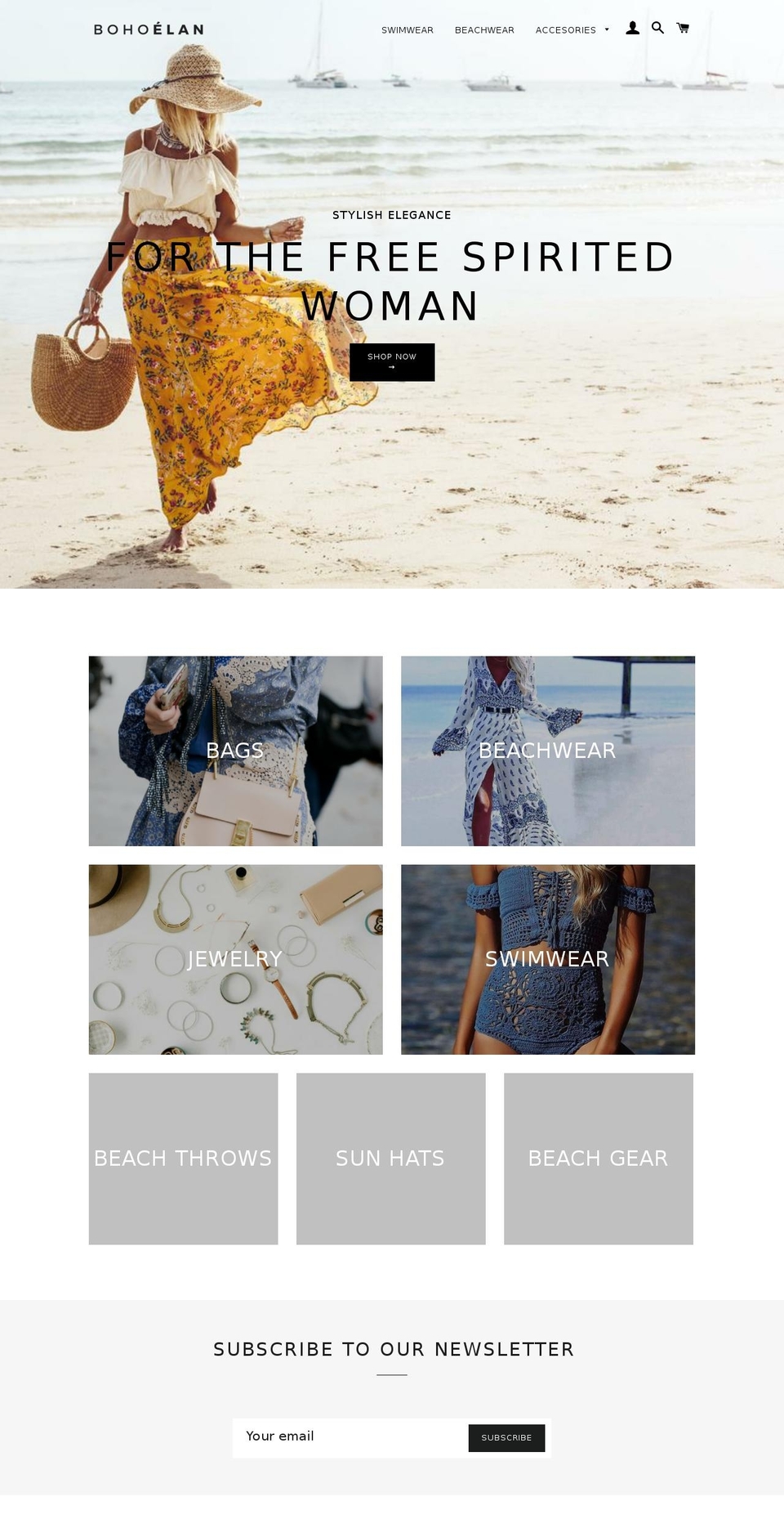 bohoelan.com — Shopify storefront screenshot