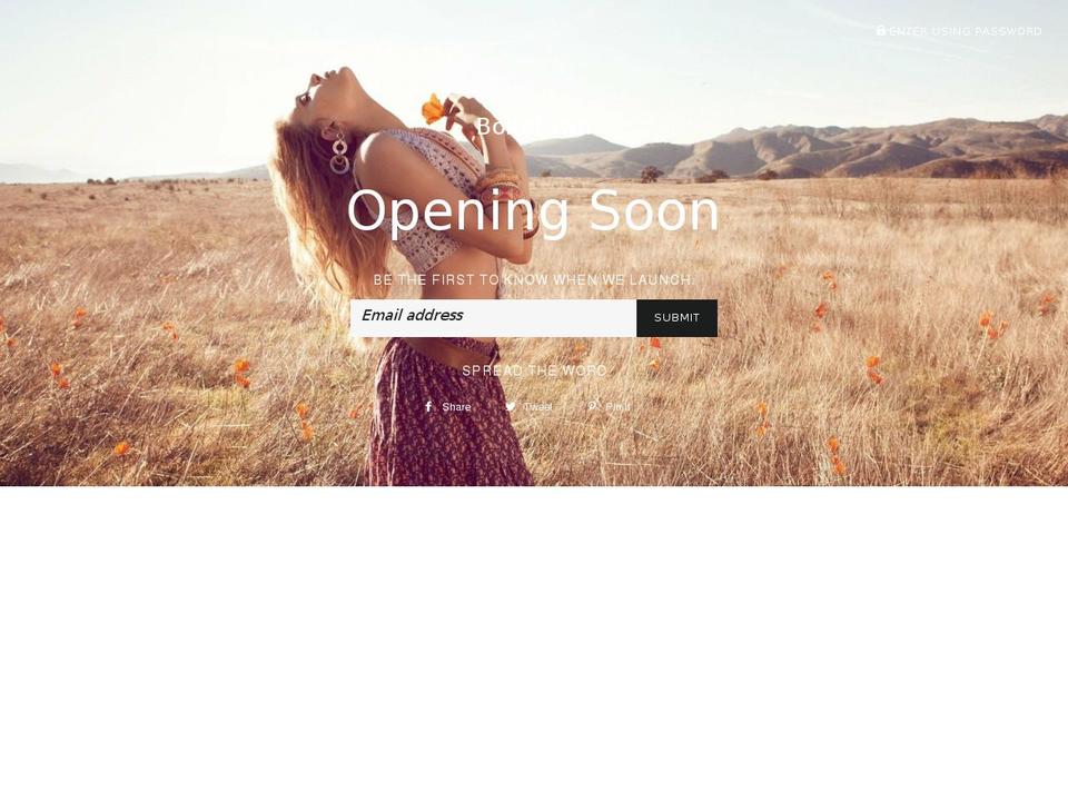 bohofawn.com — Shopify storefront screenshot