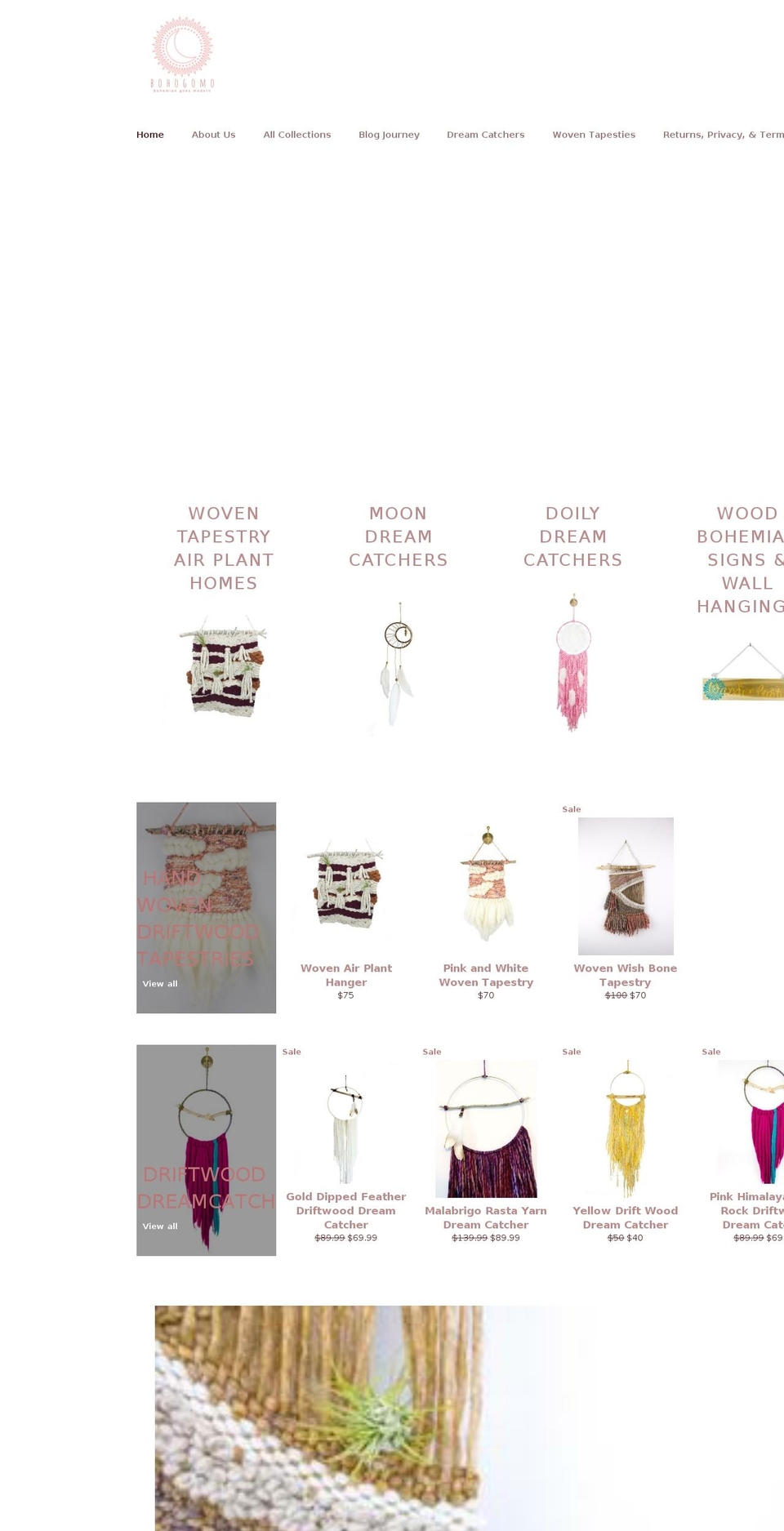 bohogomo.com — Shopify storefront screenshot