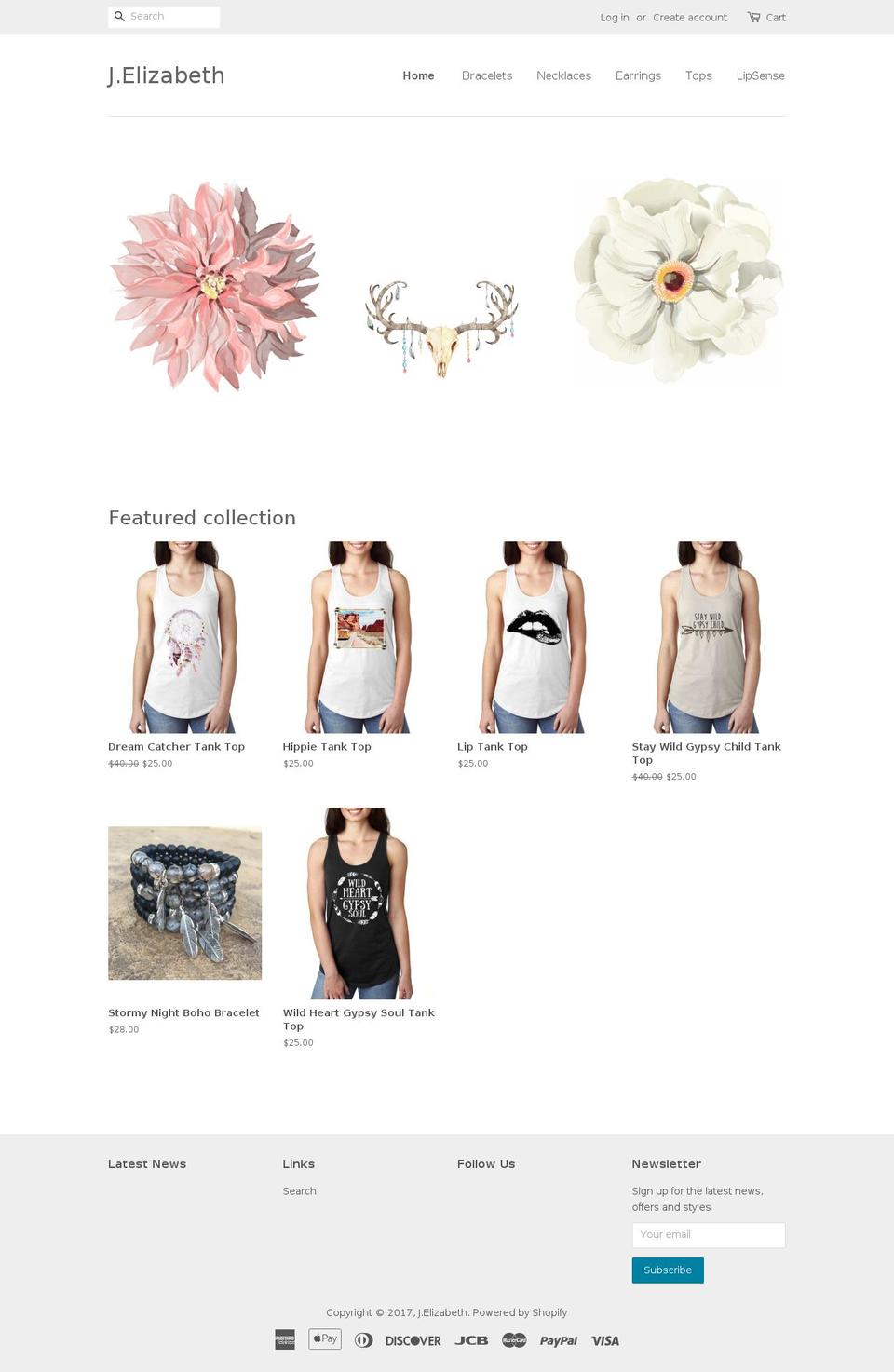 bohogypsysisters.com shopify website screenshot