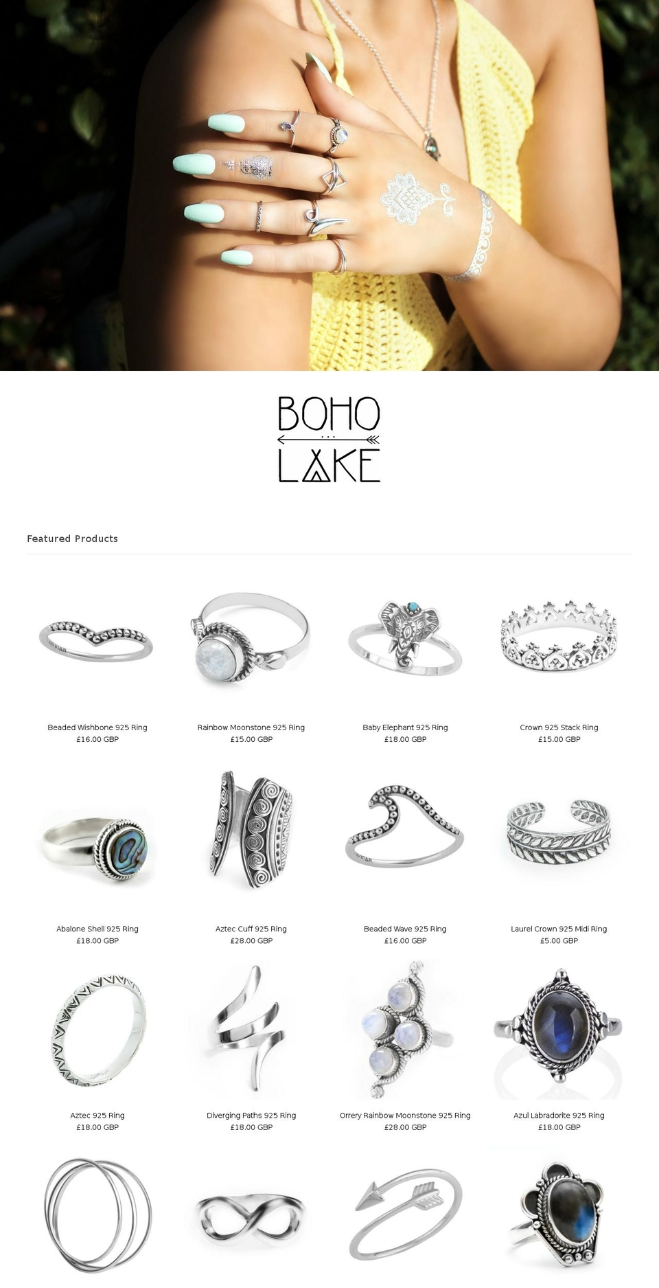 boholake.com — Shopify storefront screenshot