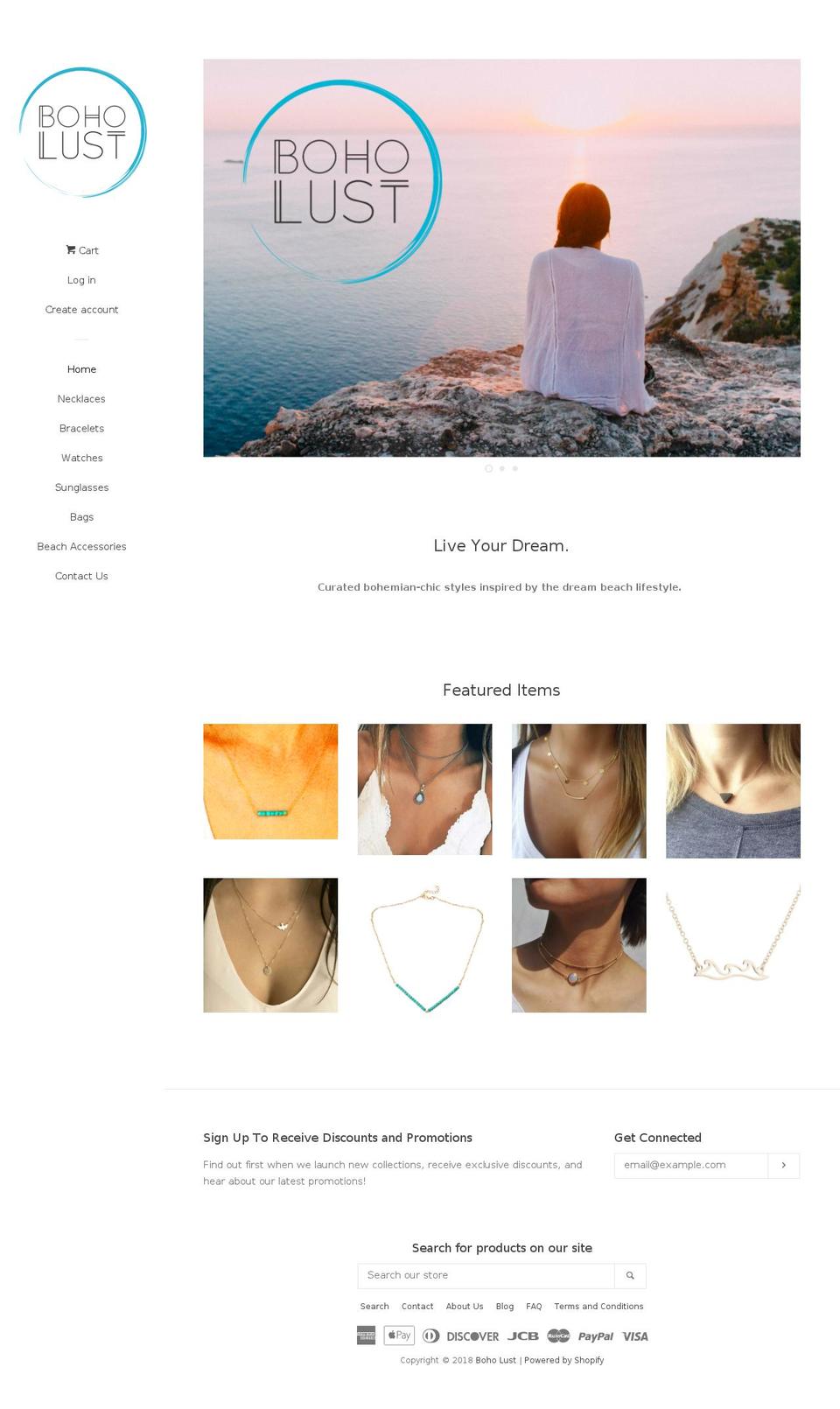 boholust.com — Shopify storefront screenshot