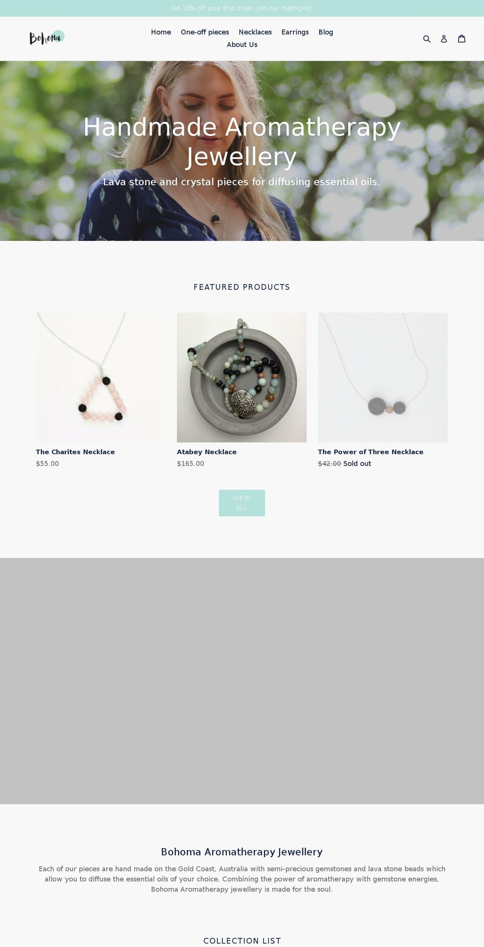 bohomadesigns.com.au shopify website screenshot