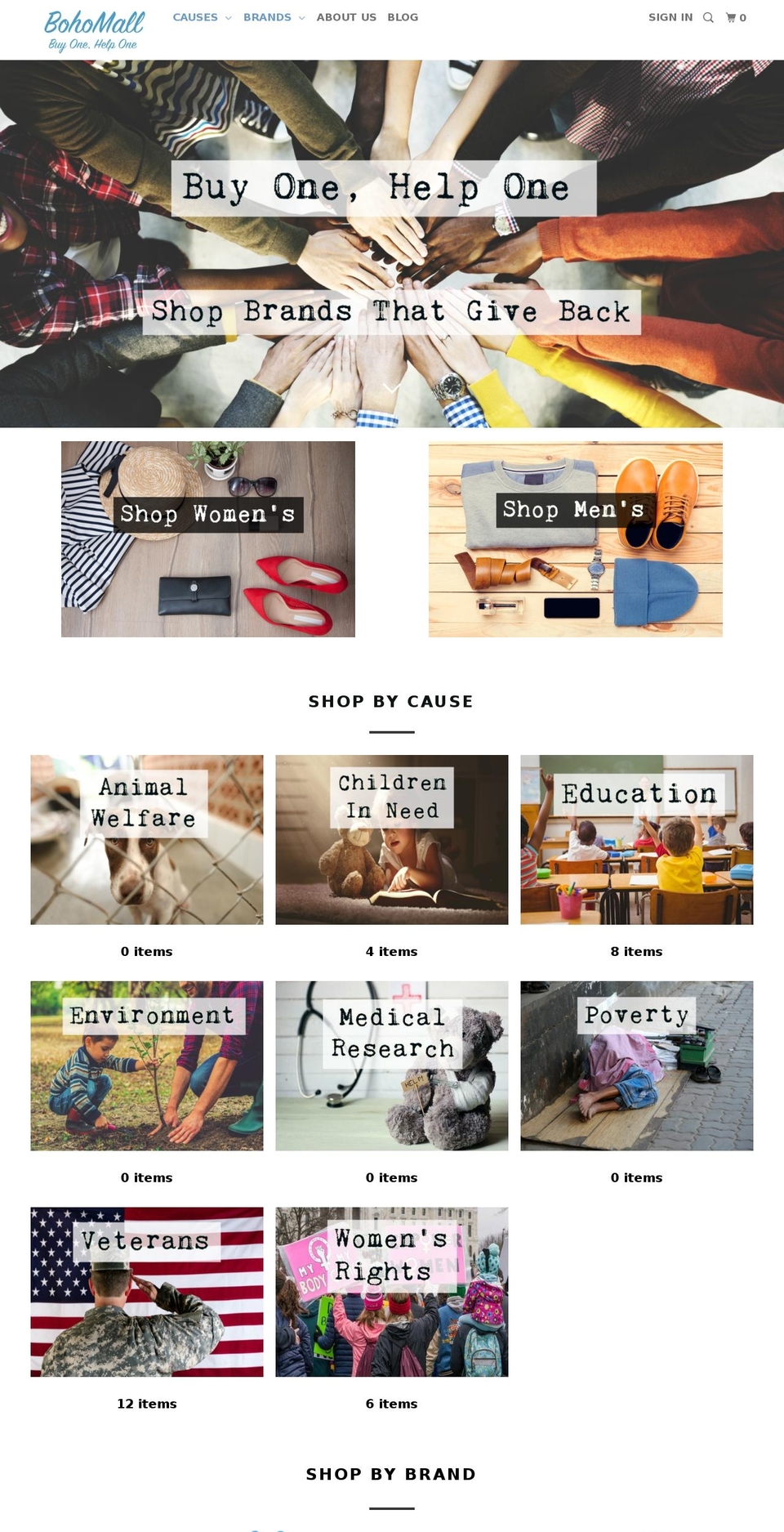 bohomall.com shopify website screenshot