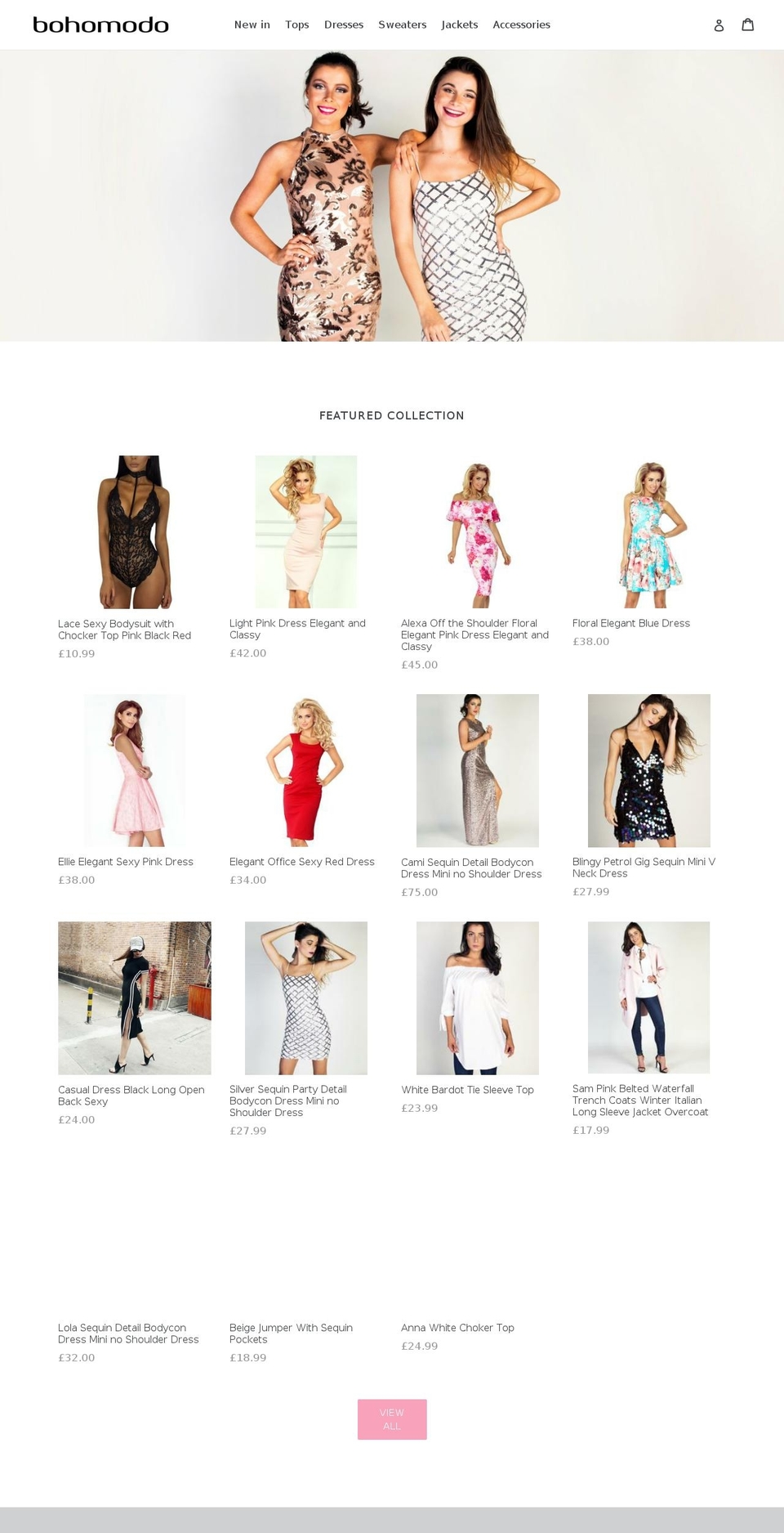 bohomodo.com — Shopify storefront screenshot