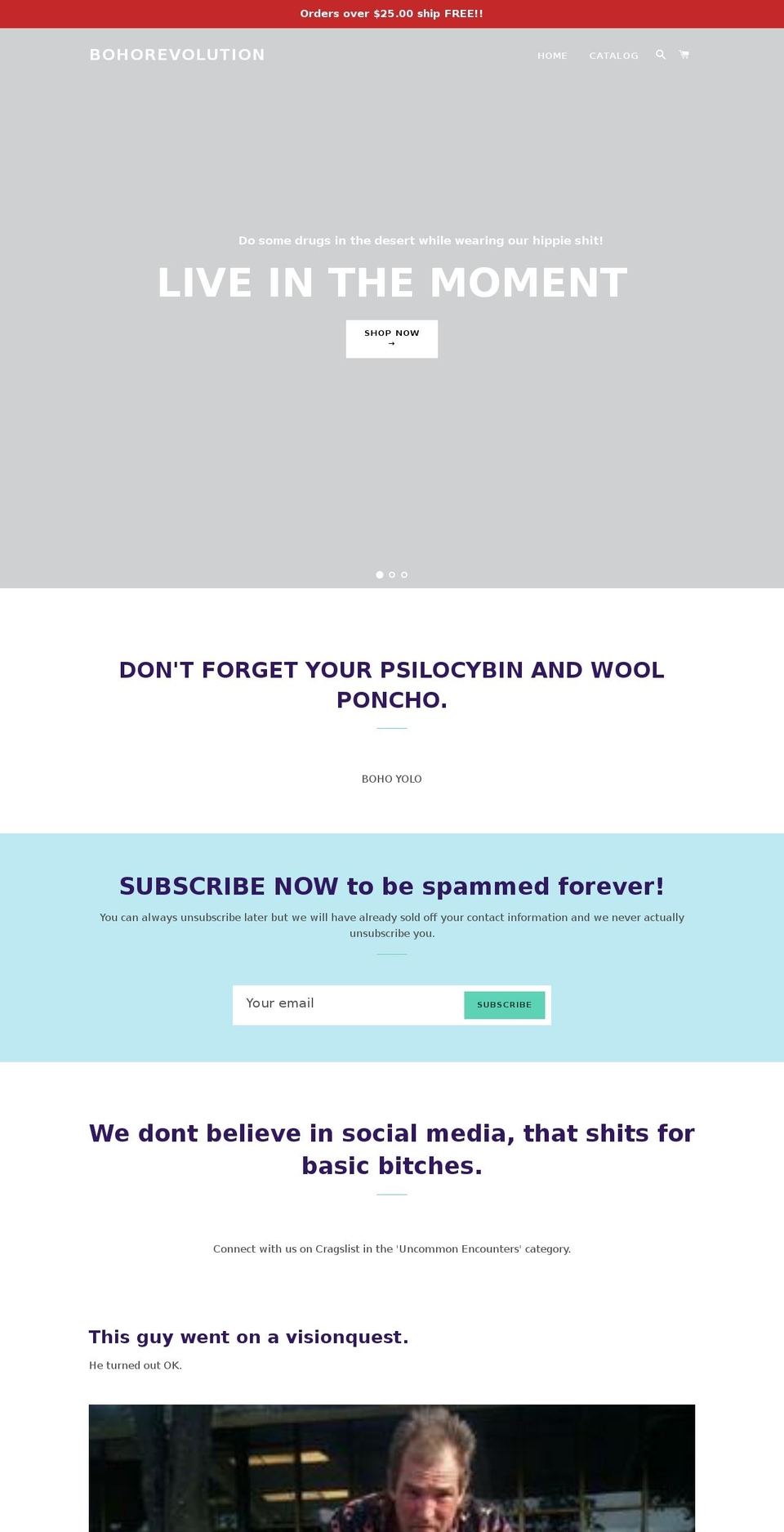 bohorevolution.com — Shopify storefront screenshot