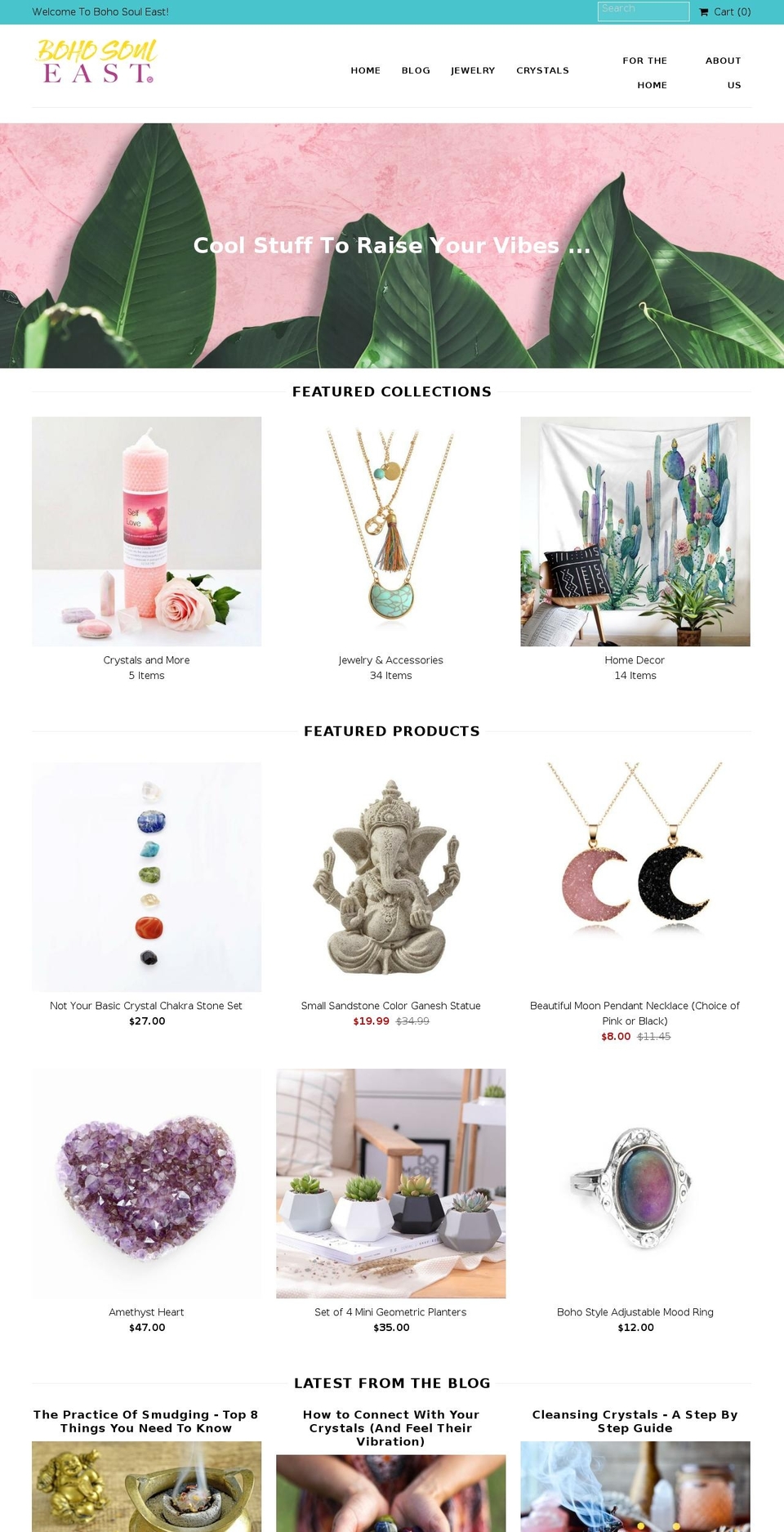 bohosouleast.com shopify website screenshot