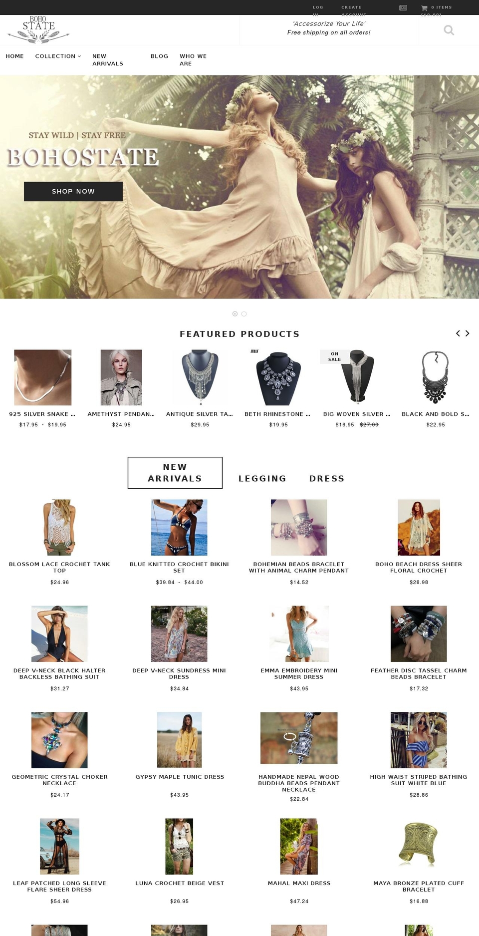 annabelle-theme Shopify theme site example bohostate.com