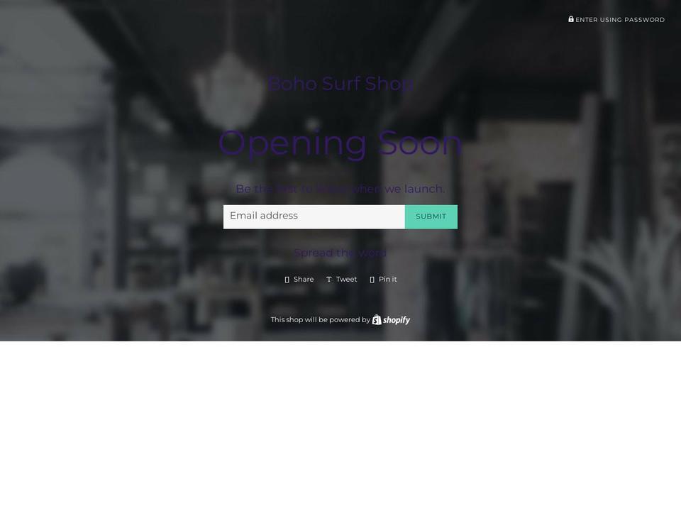 bohosurfshop.com — Shopify storefront screenshot