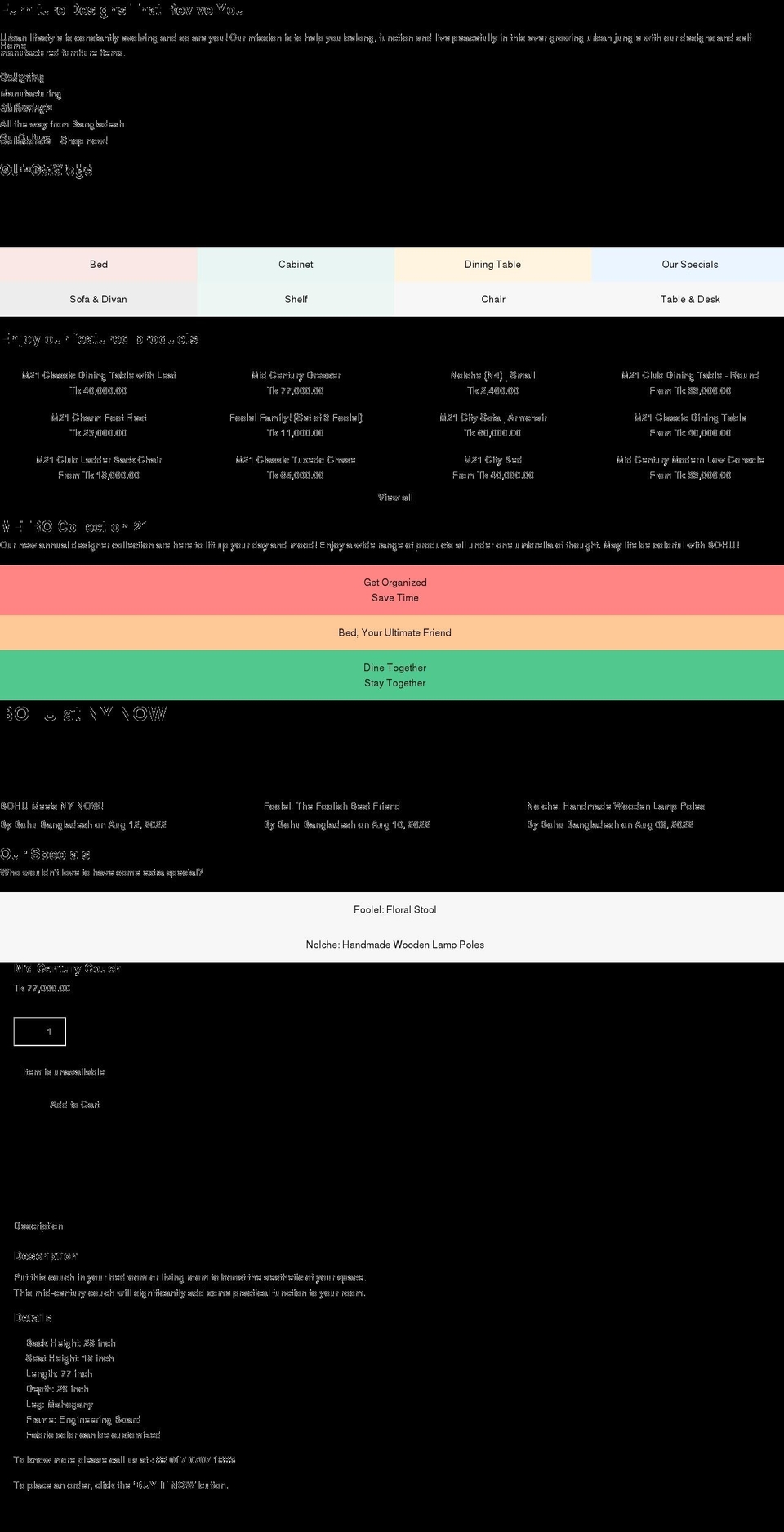 bohubangladesh.com — Shopify storefront screenshot