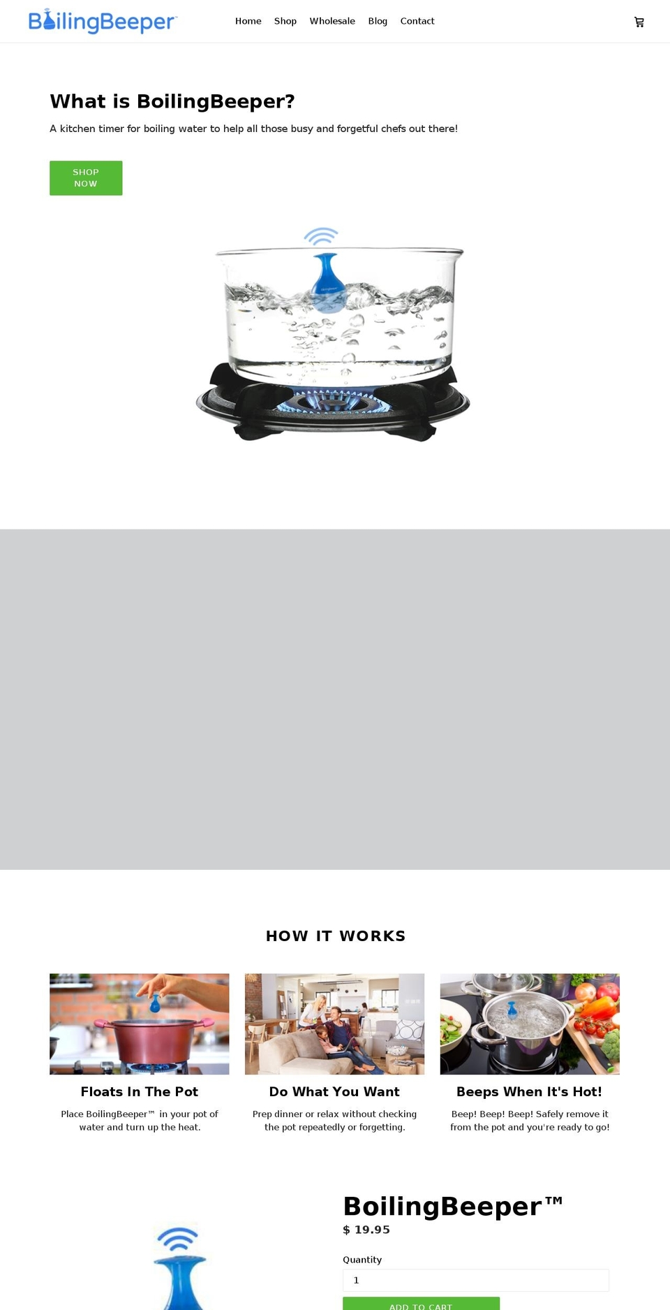 boilbeeper.com — Shopify storefront screenshot