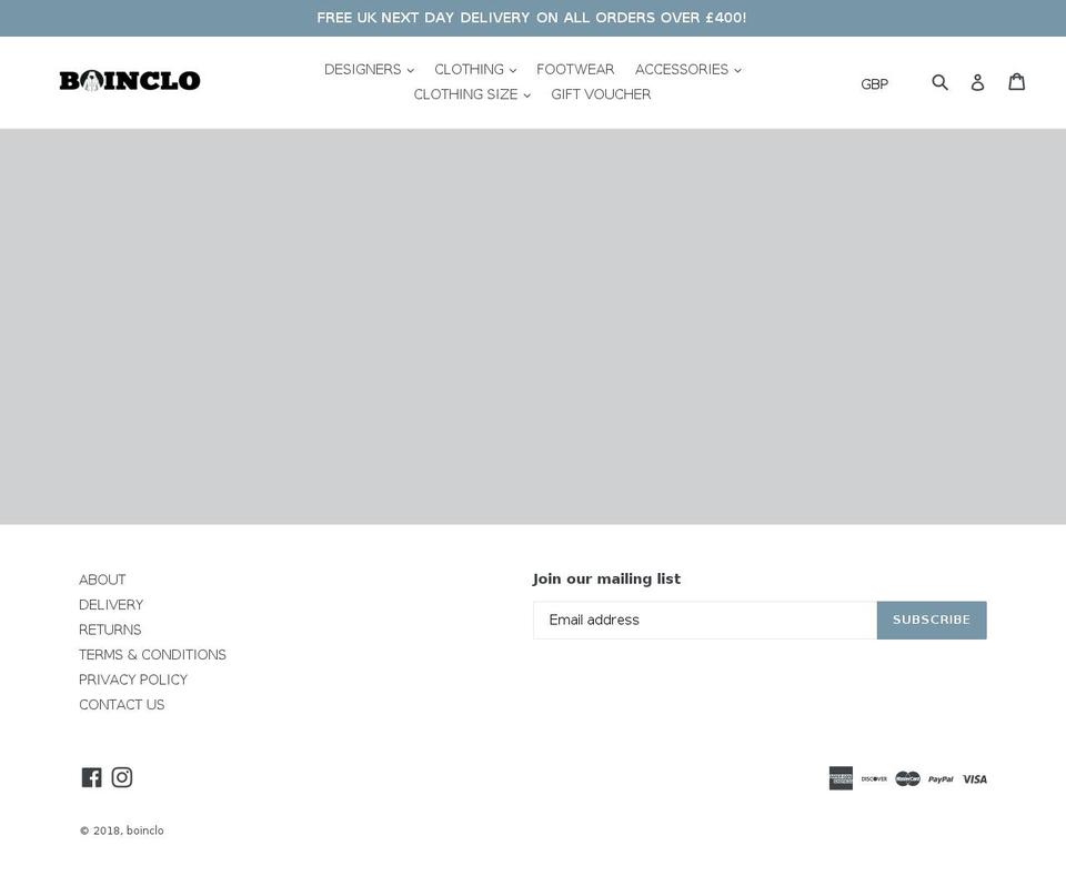 boinclo.co.uk shopify website screenshot