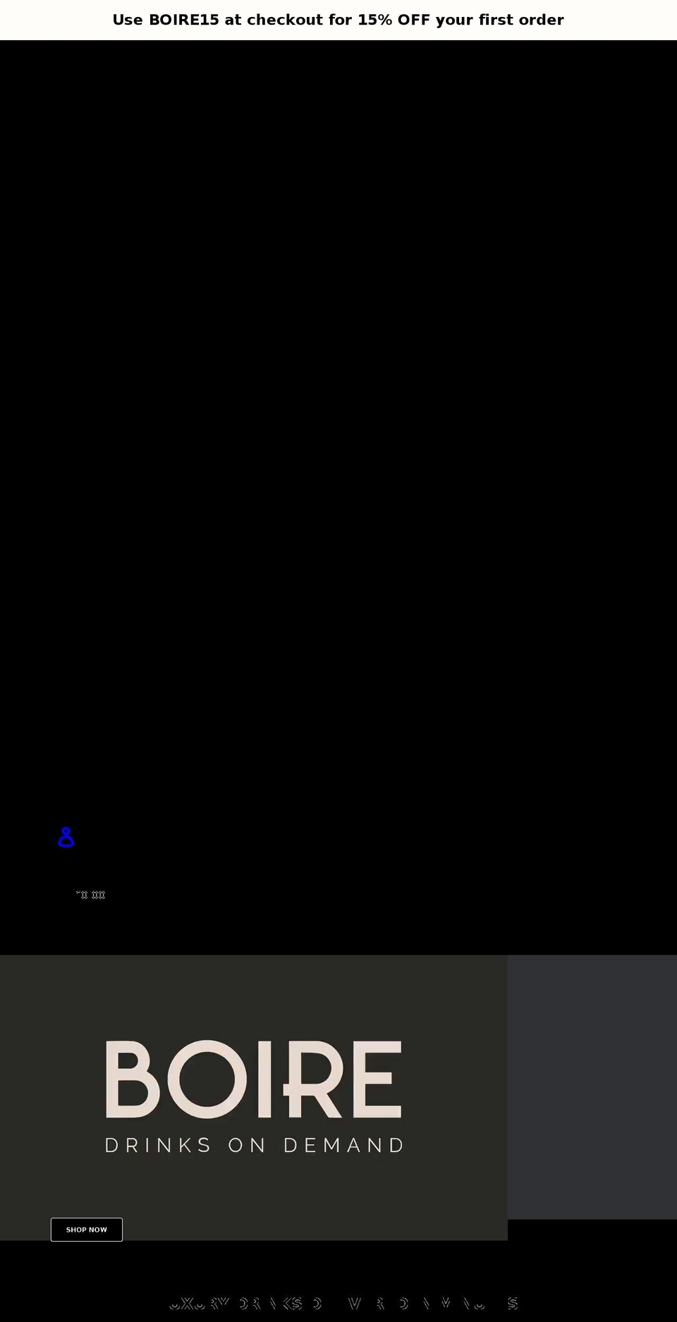 boire.shop shopify website screenshot