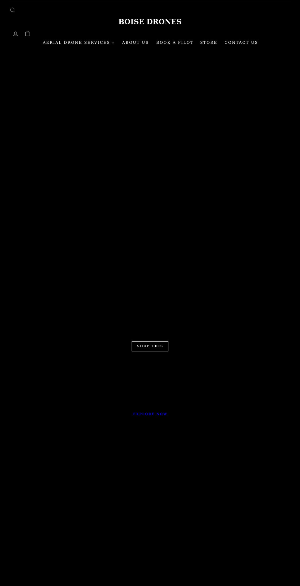 boisedrones.com shopify website screenshot