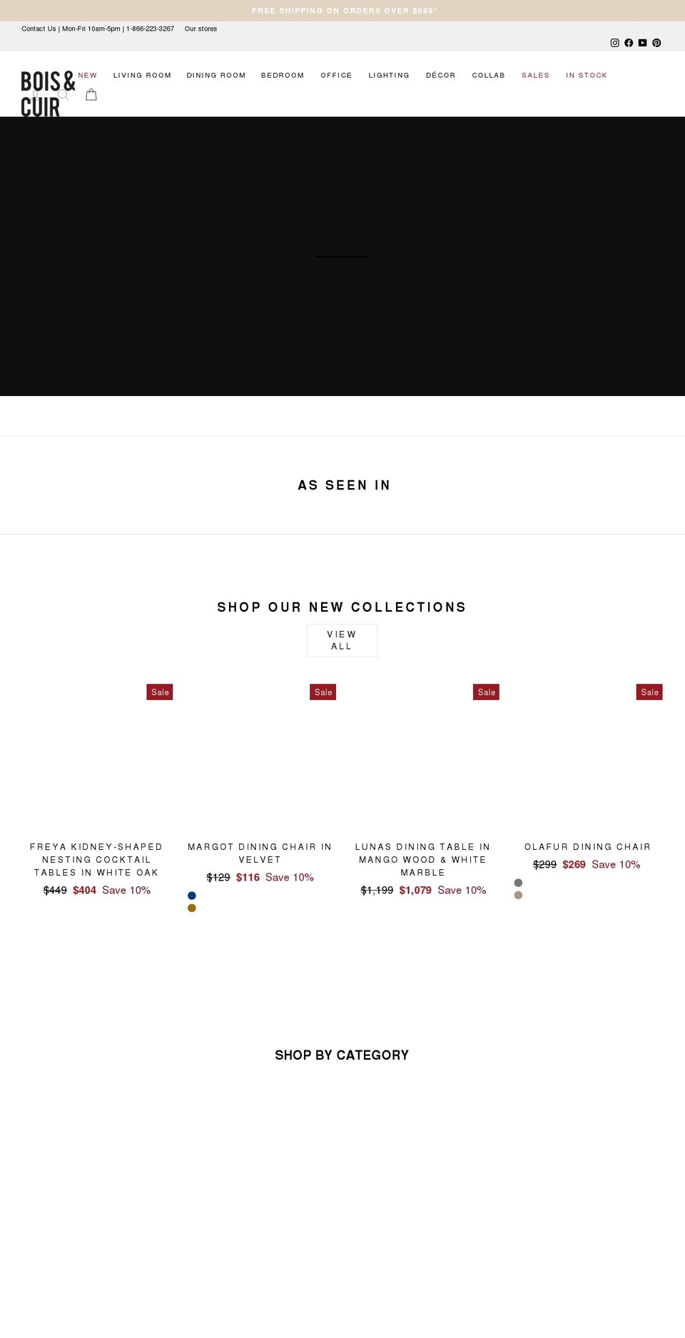 boisetcuir.ca shopify website screenshot