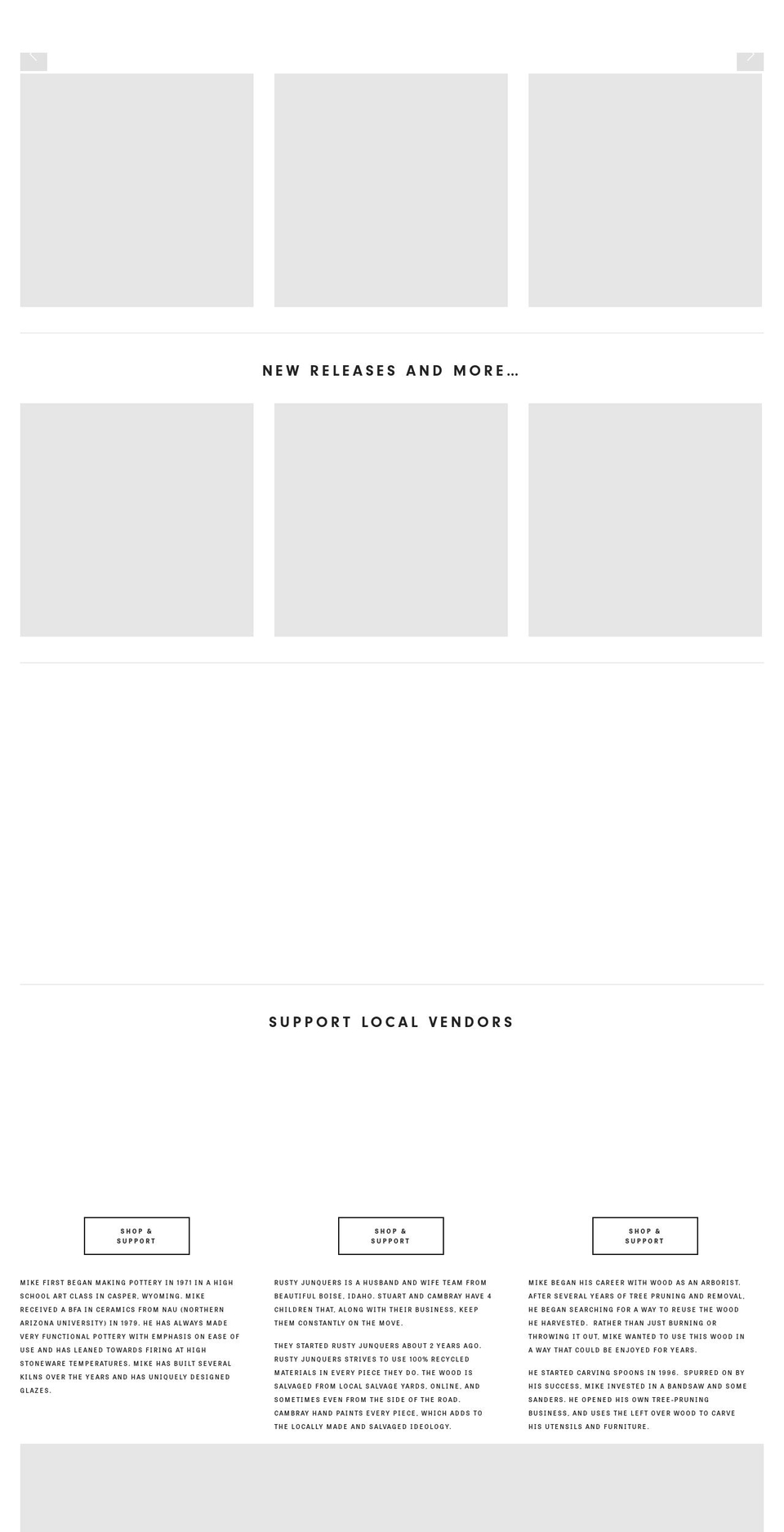 boiseviewsproduction.com — Shopify storefront screenshot