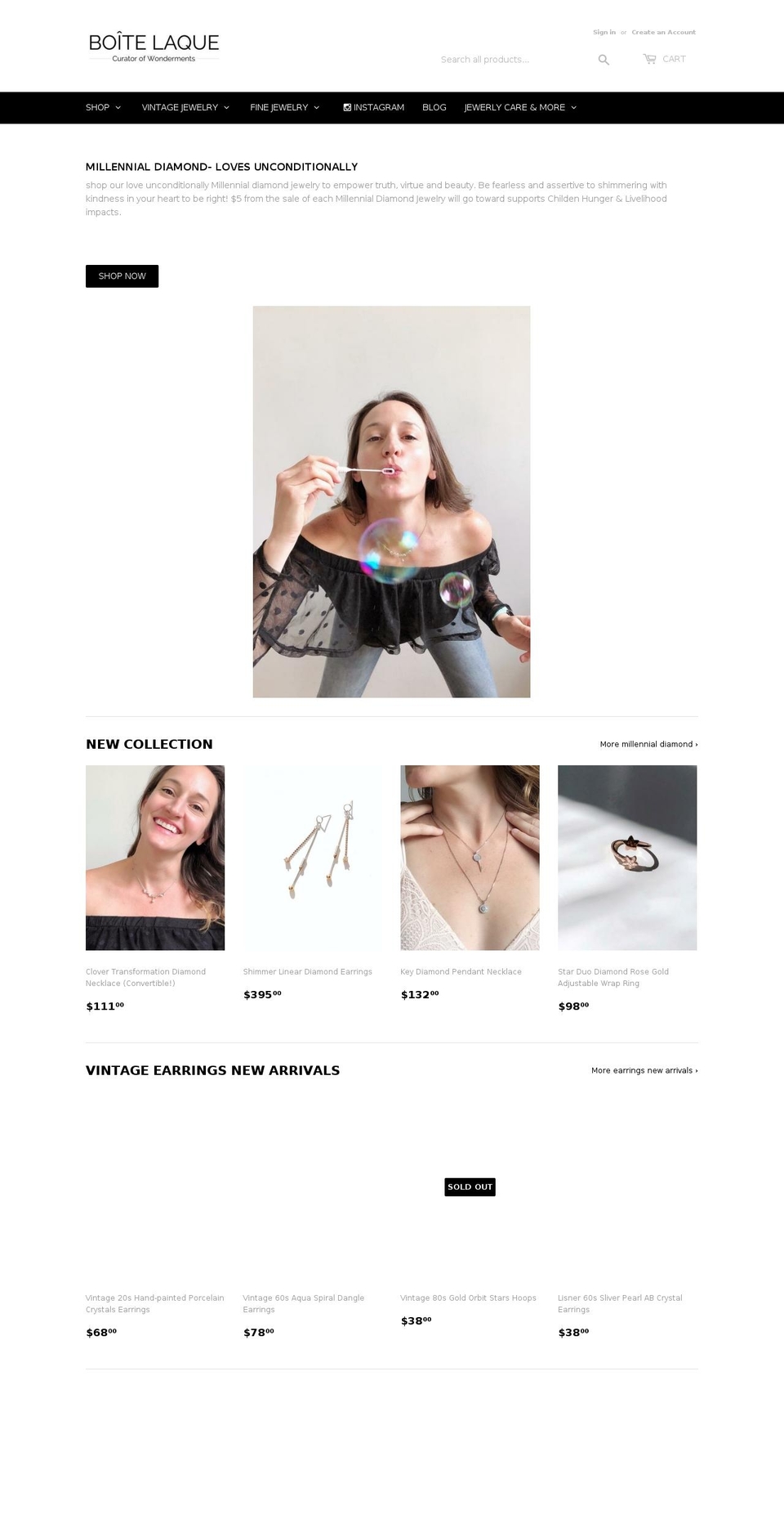 boitelaque.com shopify website screenshot