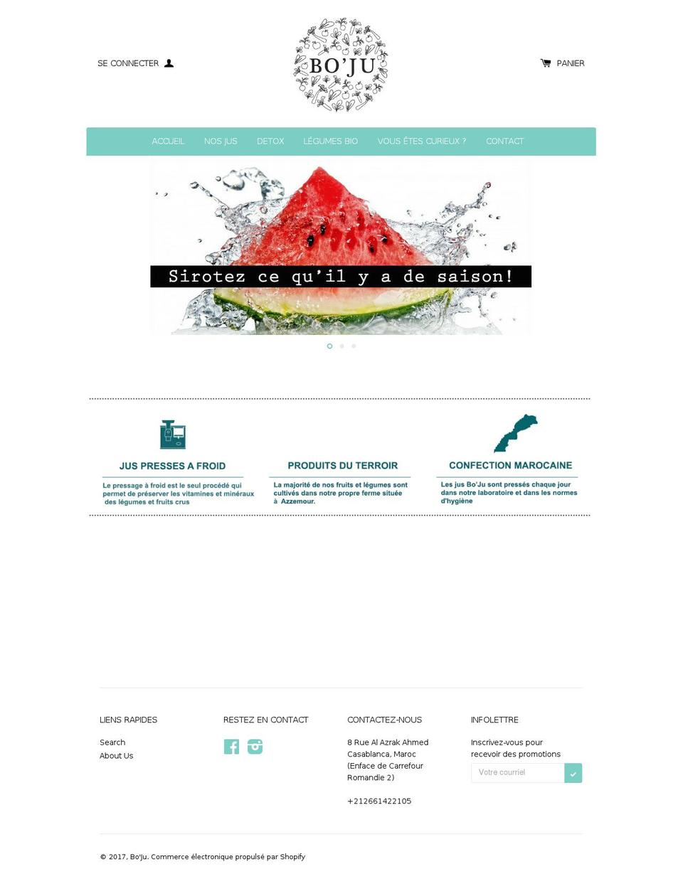 boju.ma shopify website screenshot