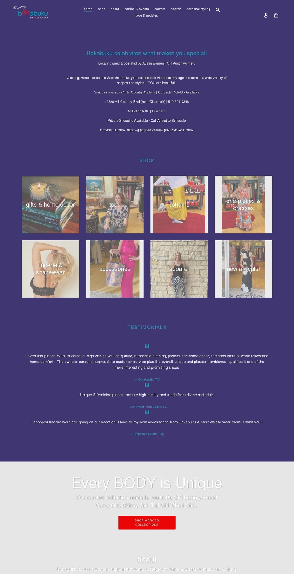 bokabuku.com shopify website screenshot