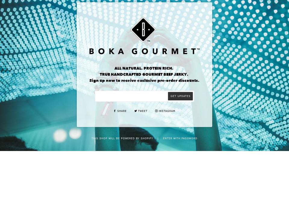 bokagourmet.com shopify website screenshot