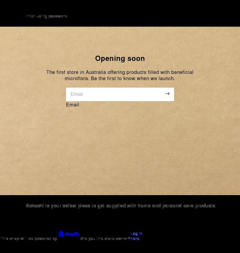 bokashi.store shopify website screenshot