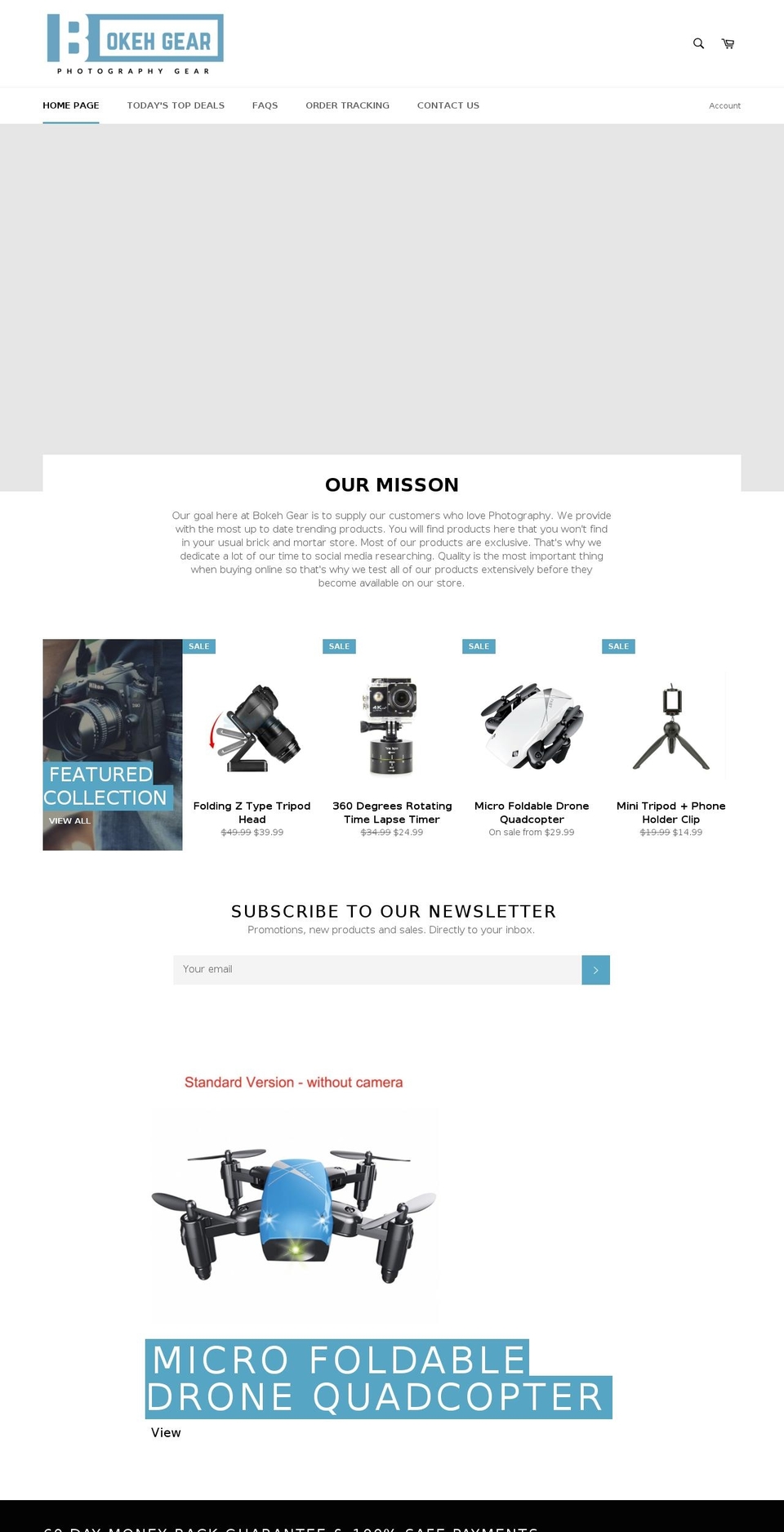 bokehgear.com — Shopify storefront screenshot