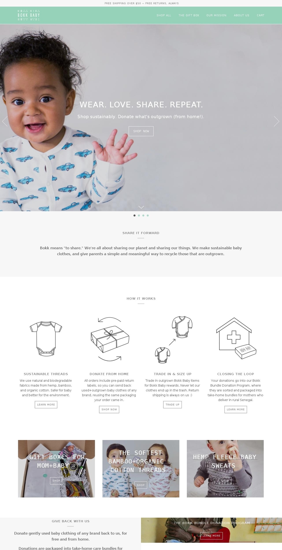bokkbaby.com shopify website screenshot