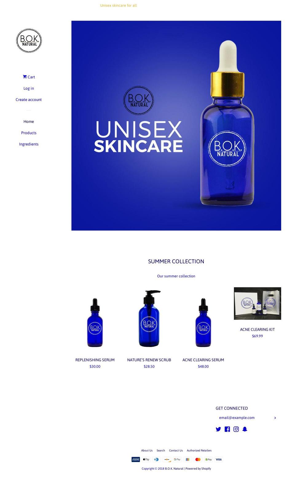 boknatural.com — Shopify storefront screenshot