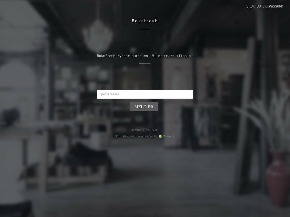 boksfresh.se shopify website screenshot