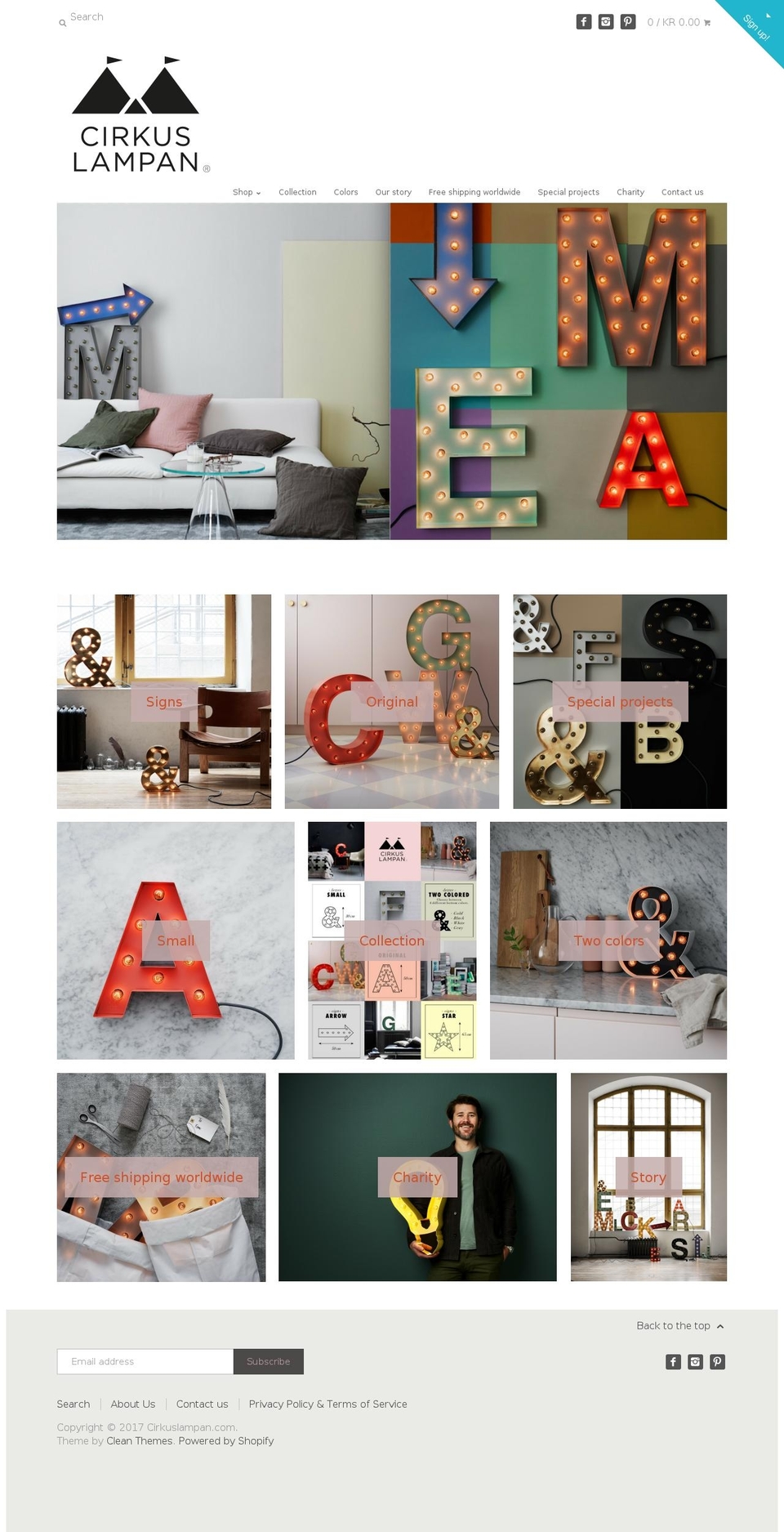 bokstavslampan.com shopify website screenshot