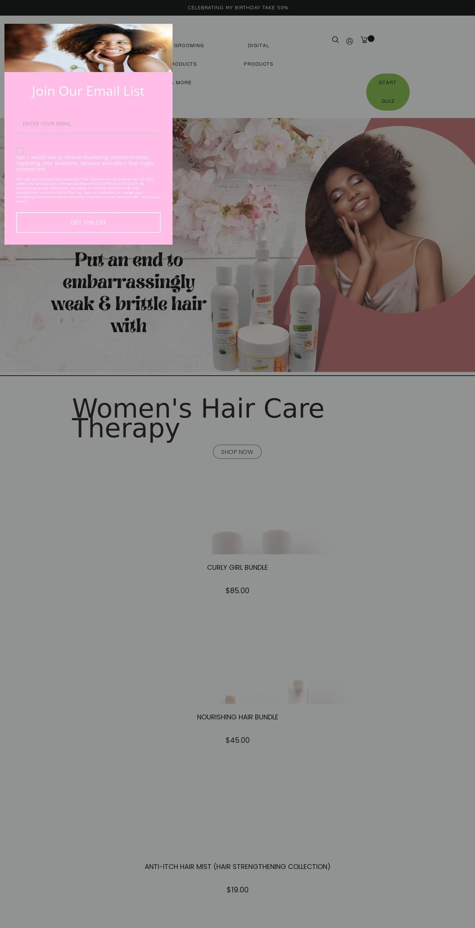 boldandextremebeauty.com shopify website screenshot