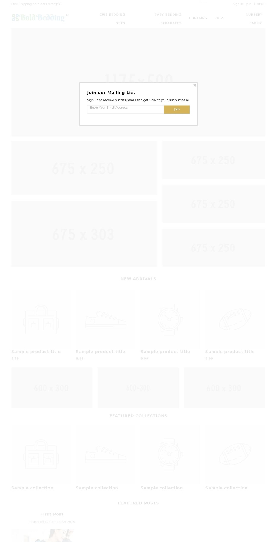 boldbedding.com shopify website screenshot